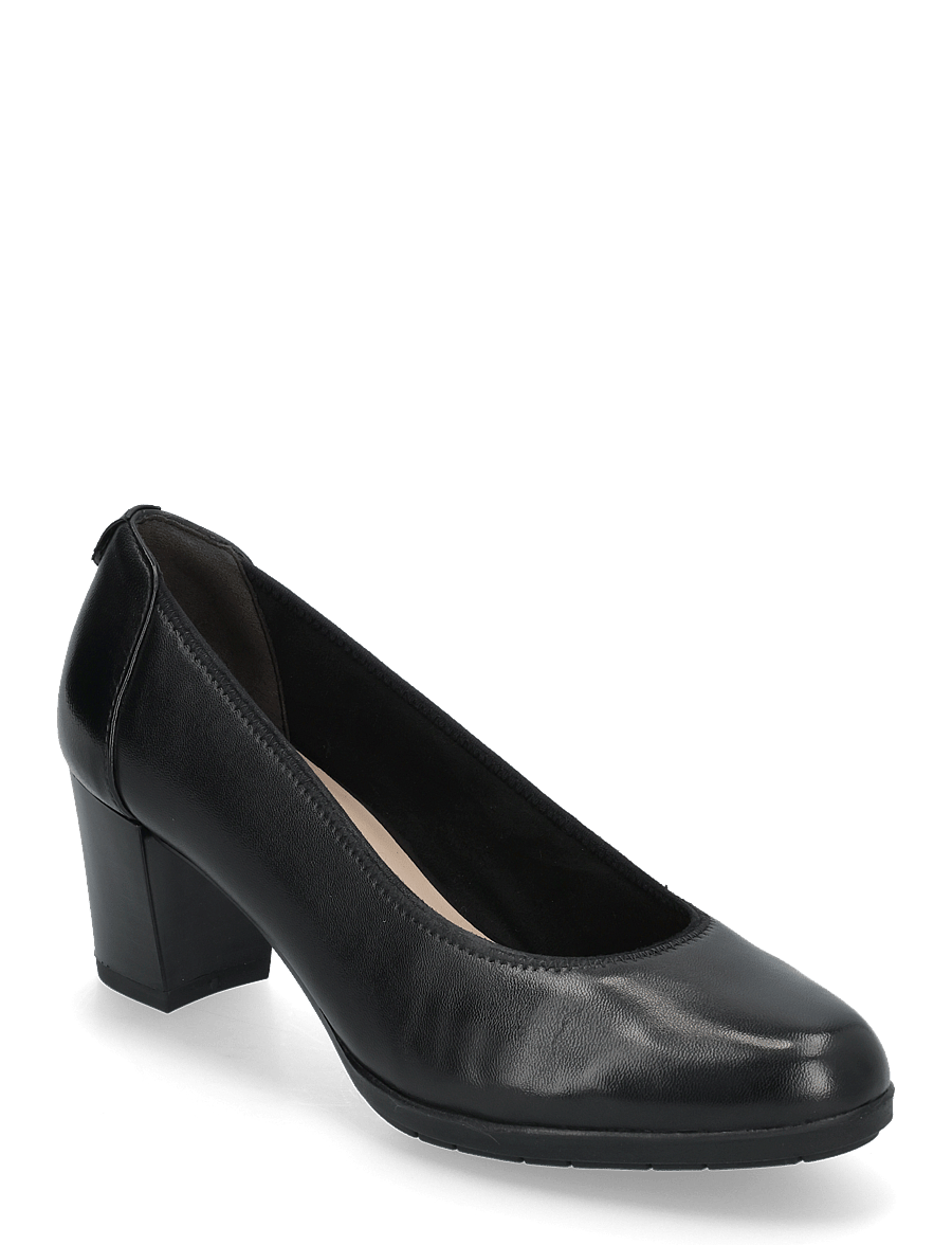 Tamaris - Women Court Sho - pumps - black leather - 0