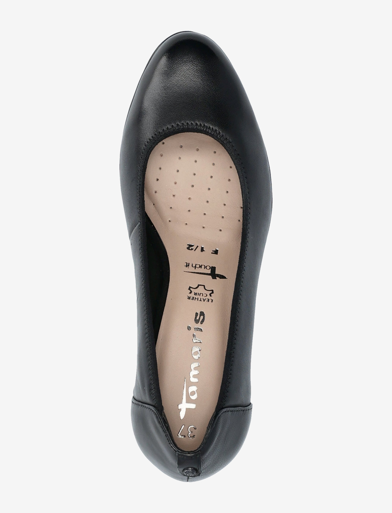 Tamaris - Women Court Sho - kontsaga kingad - black leather - 3