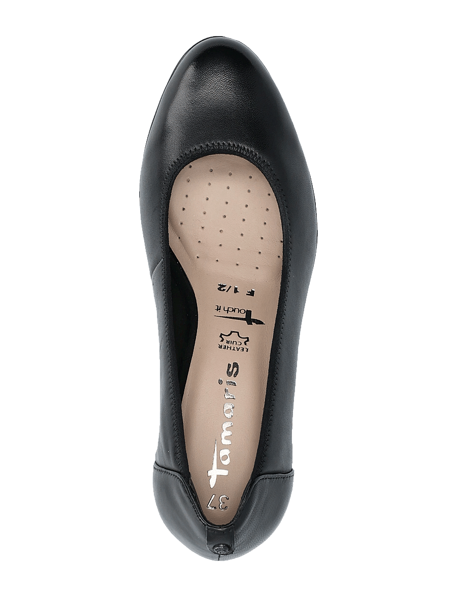 Tamaris - Women Court Sho - pumps - black leather - 3