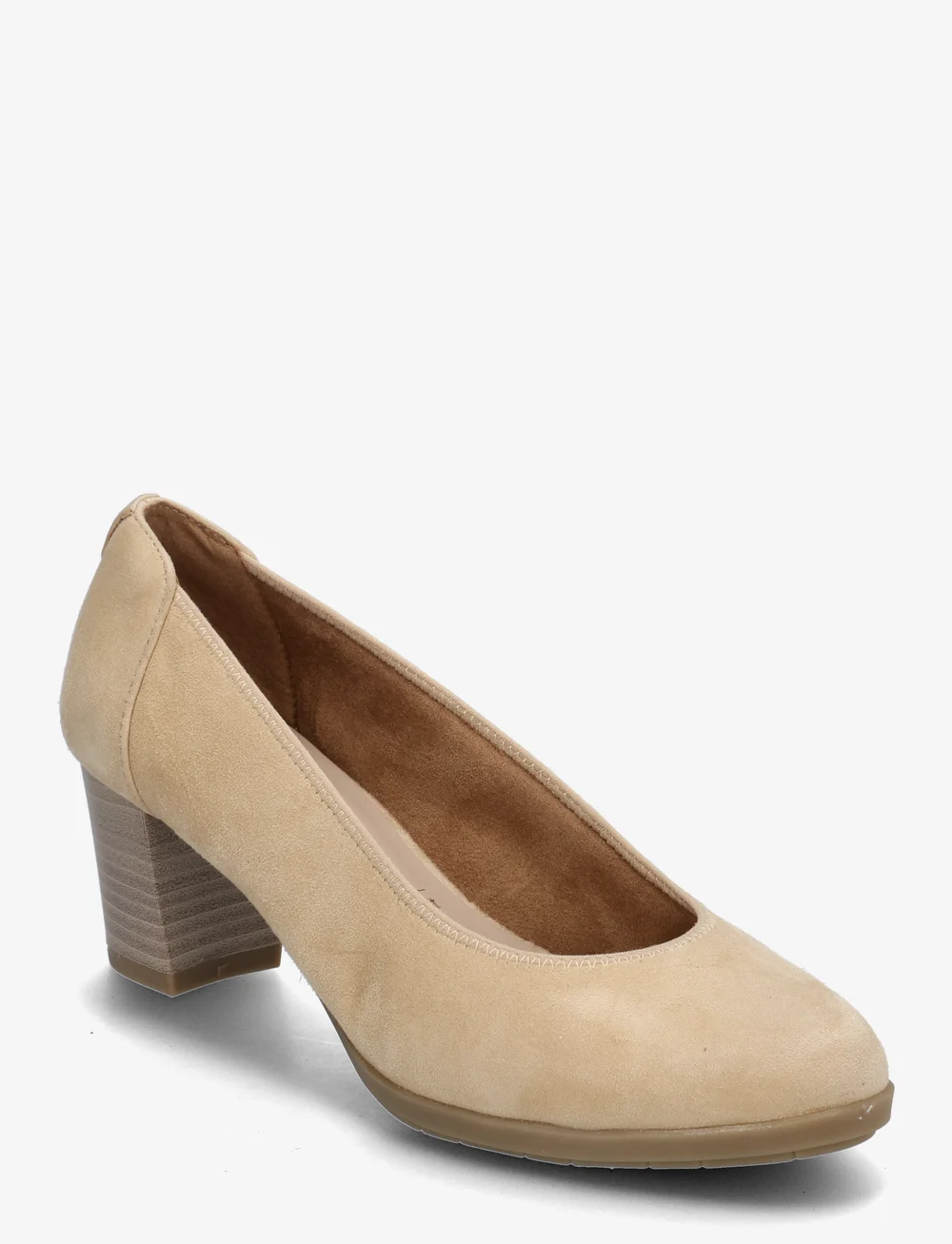 Tamaris - Women Court Sho - pumps - tan suede - 0