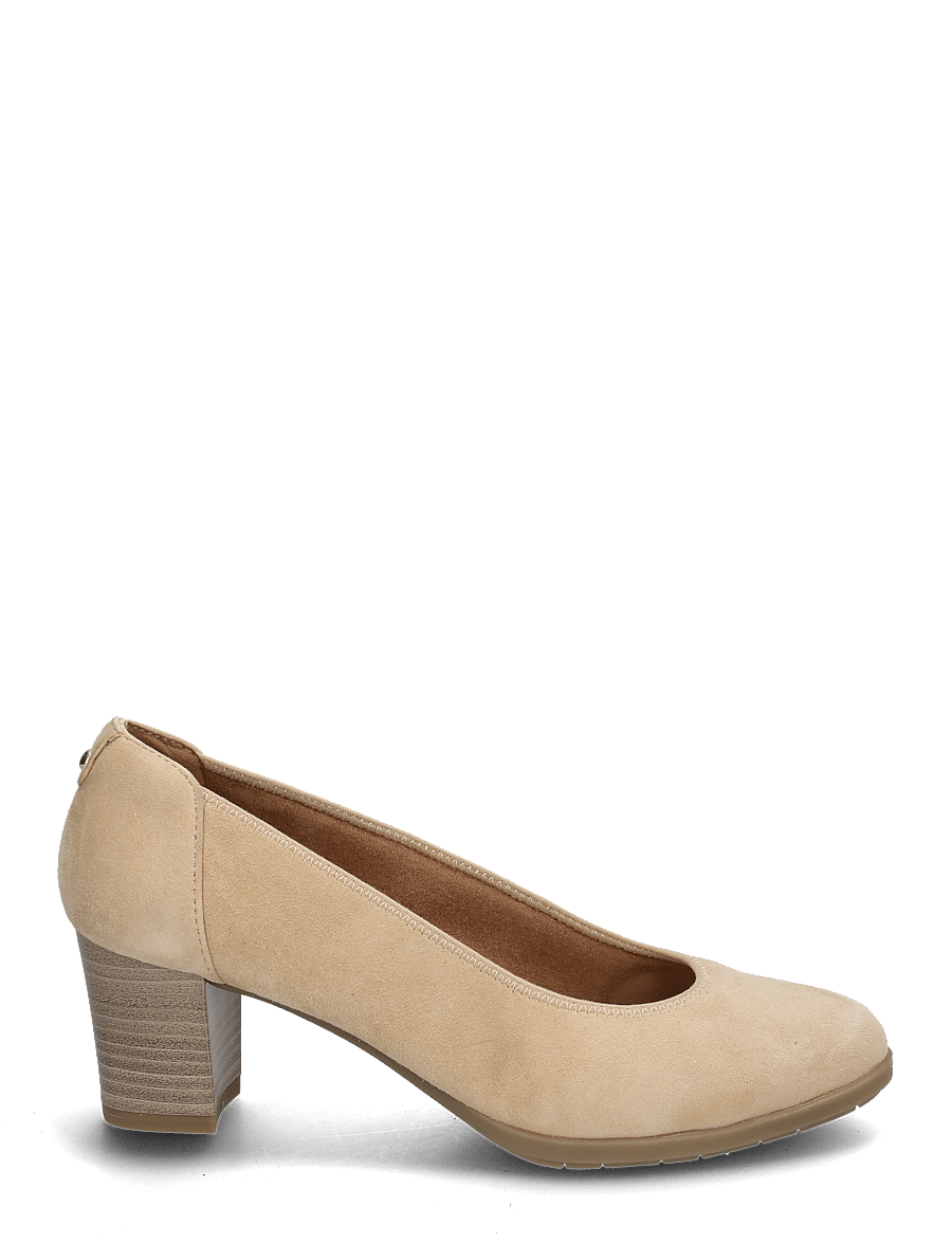 Tamaris - Women Court Sho - pumps - tan suede - 1