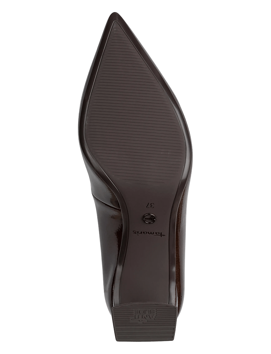 Tamaris - Women Court Sho - pumps - brown patent - 3