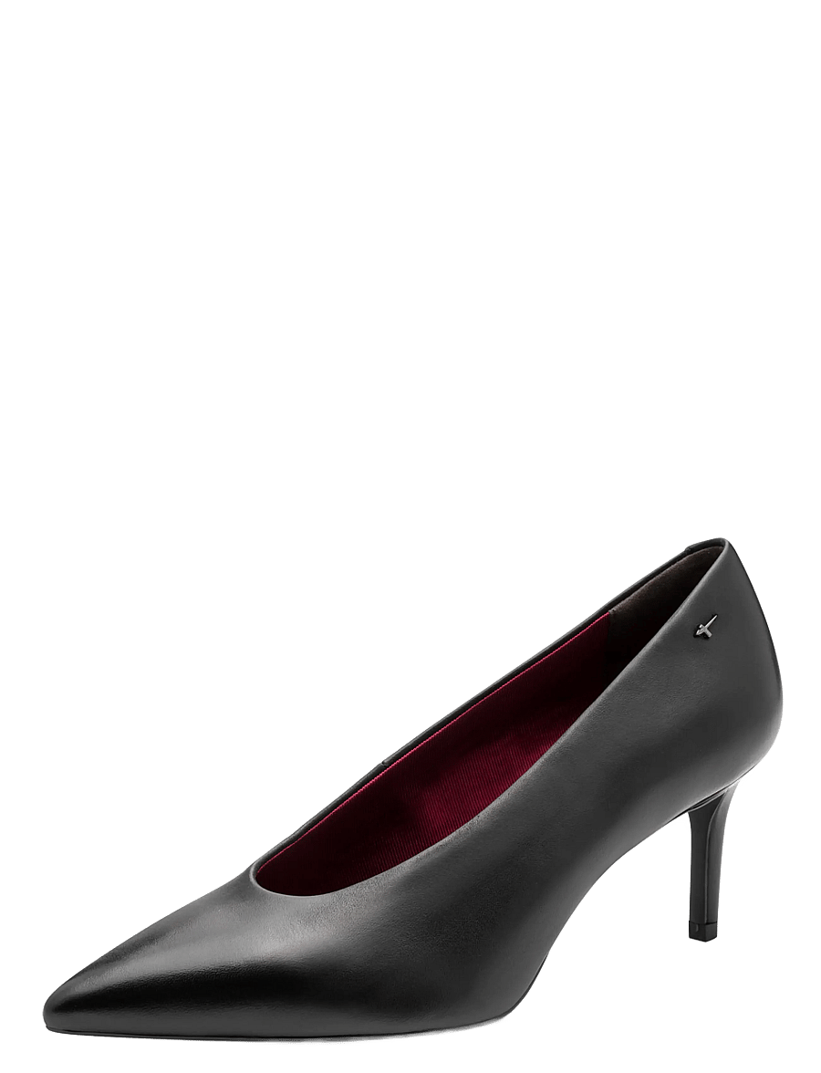 Tamaris - Women Court Sho - pumps - black leather - 0