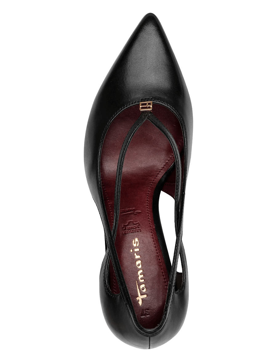 Tamaris - Women Court Sho - pumps - black leather - 4