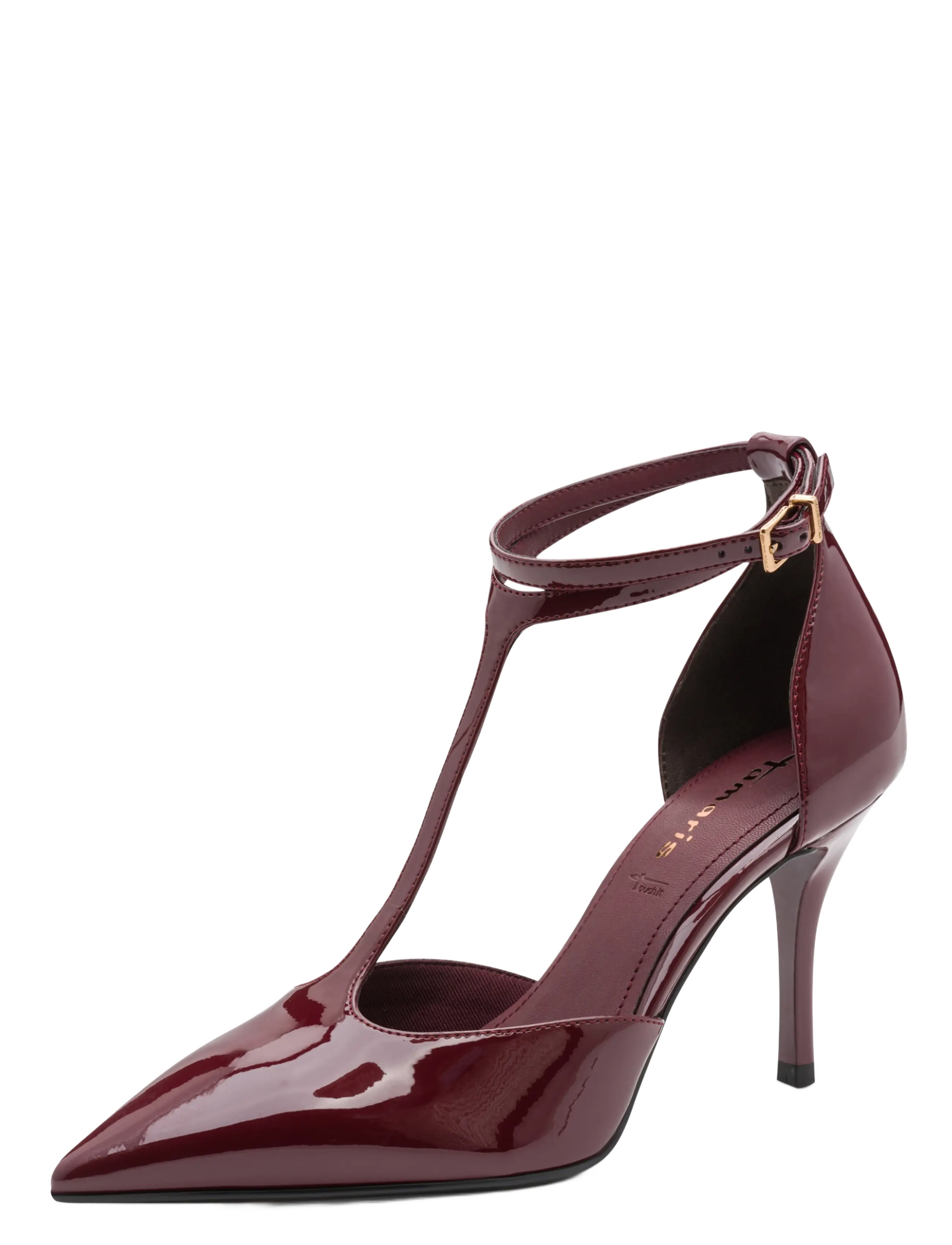 Tamaris Women Court Sho, 38, Heels, Burgunderrot - Pumps, Frauen