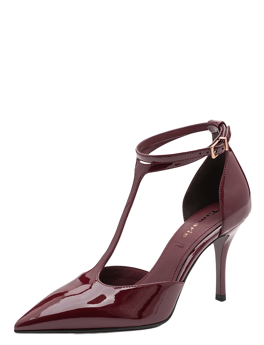 Tamaris - Women Court Sho - pumps - merlot patent - 0