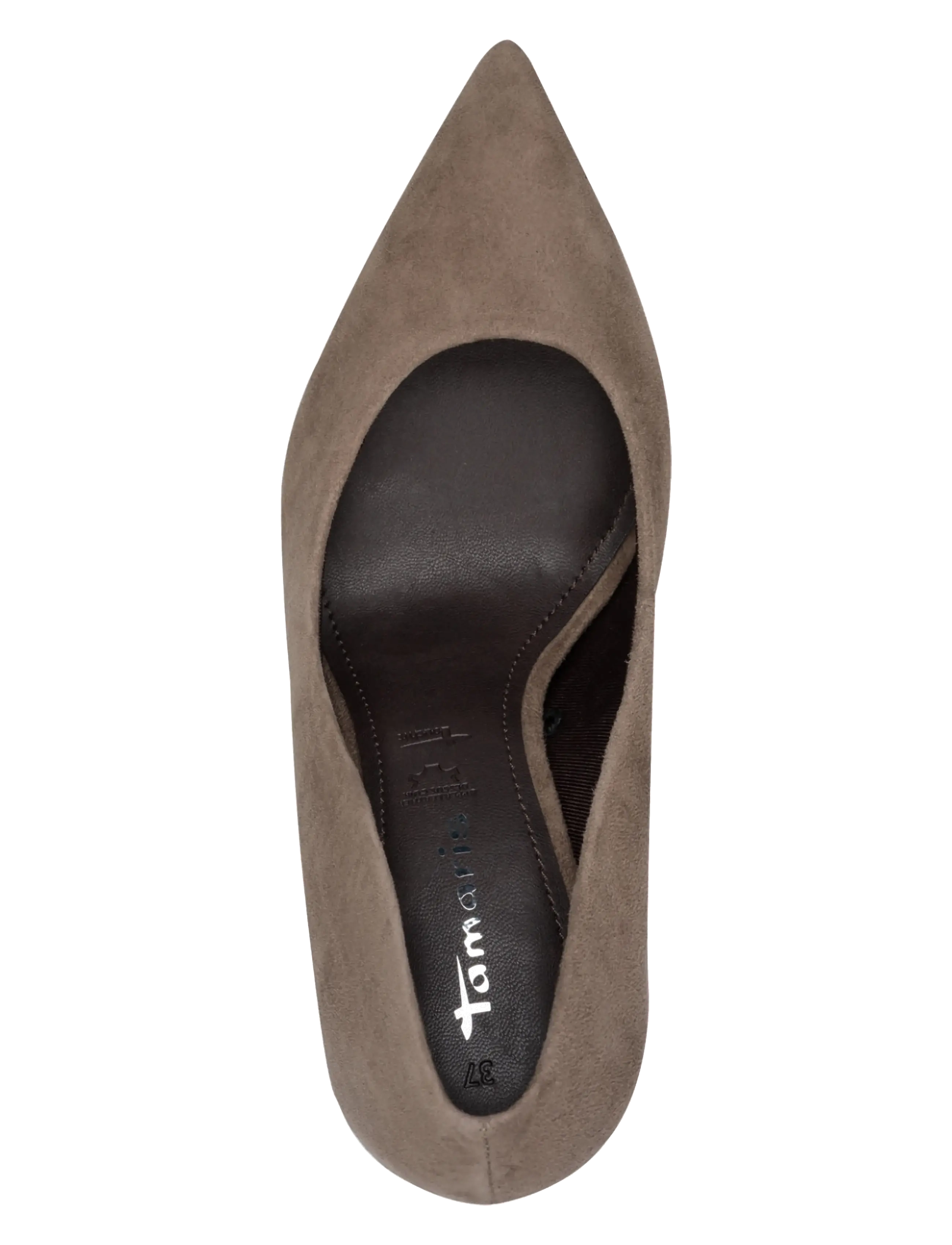 Tamaris - Women Court Sho - pumps - taupe suede - 4