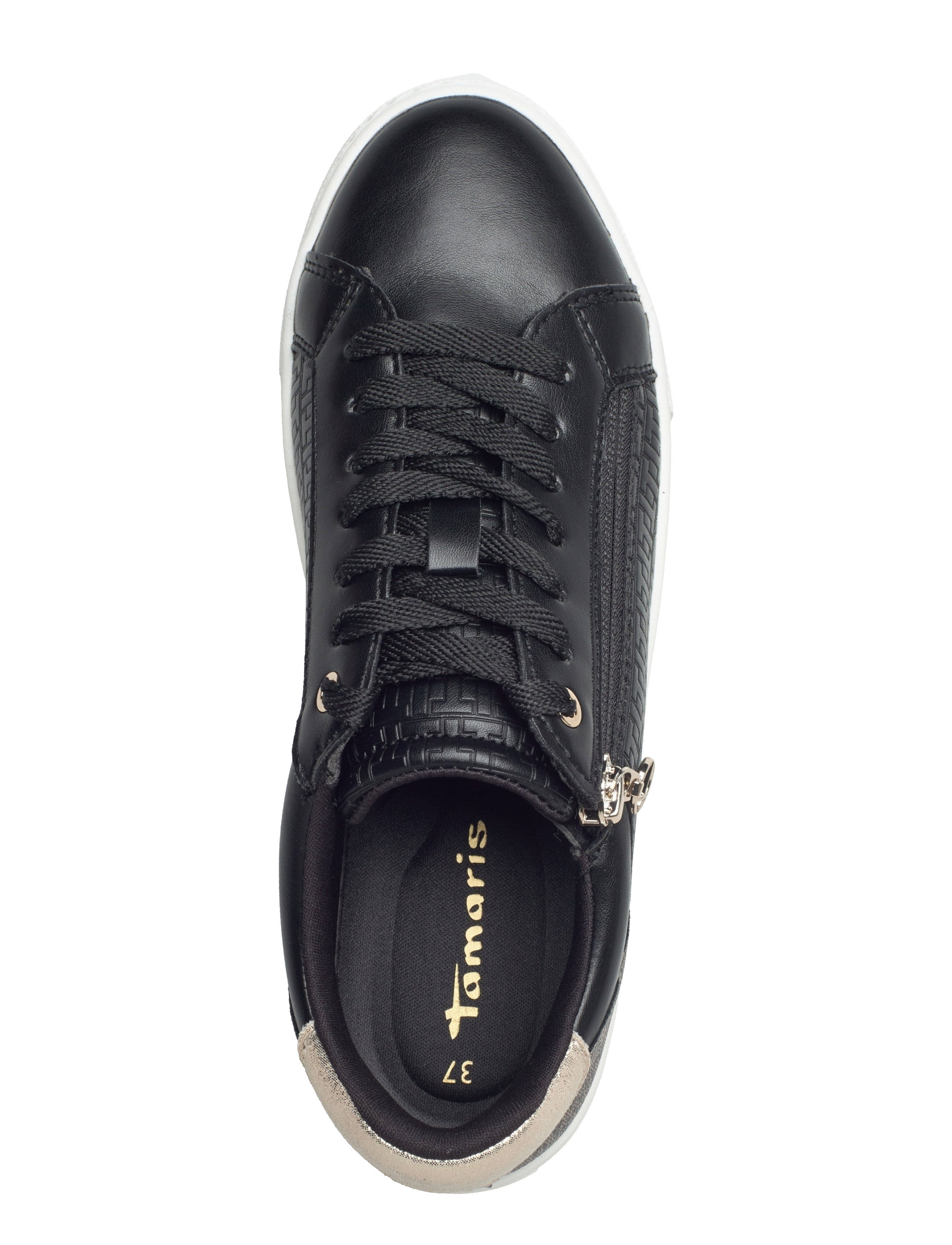 Tamaris - Women Lace-up - konfirmatsioon - black/gold - 3