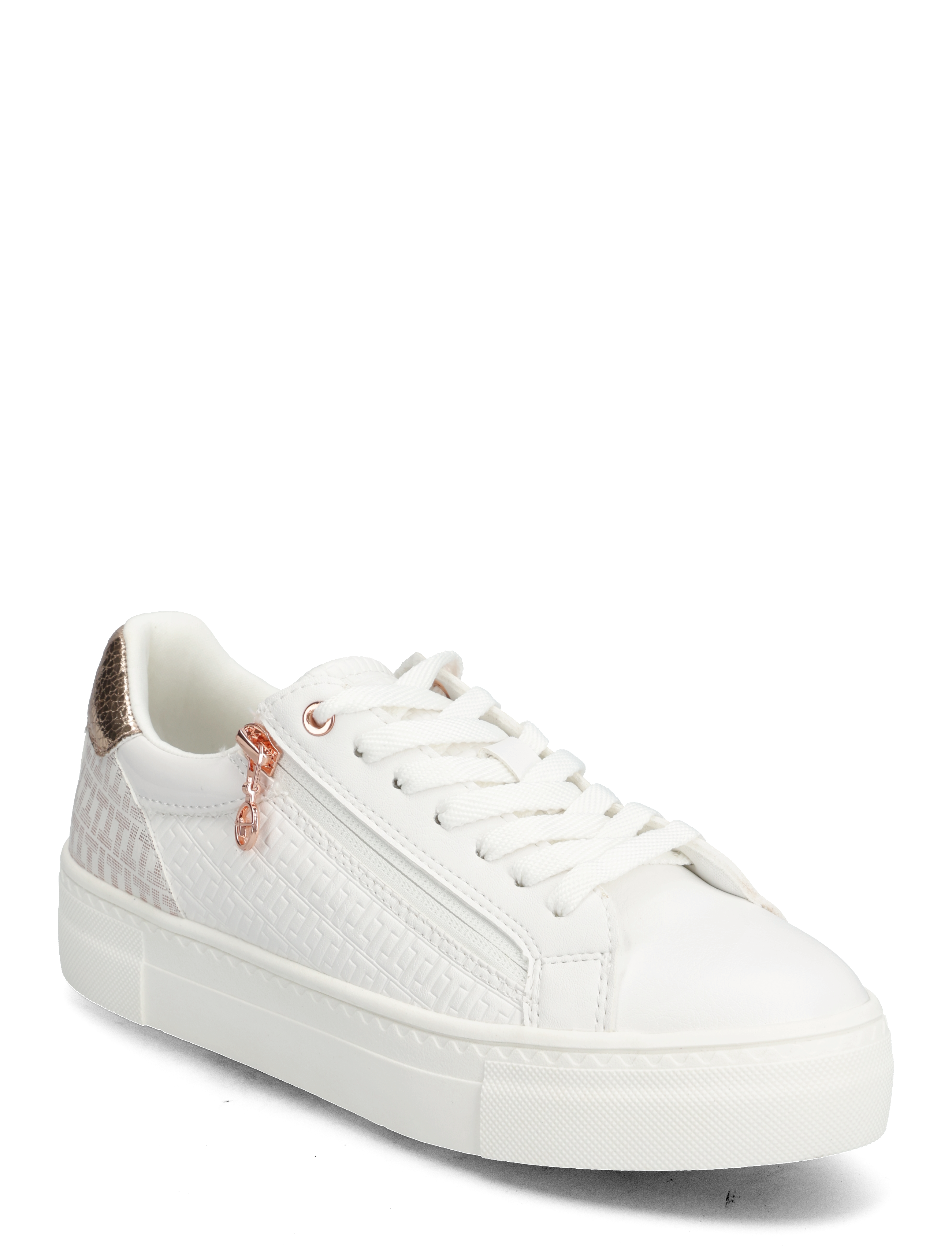 Women Lace-up - WHT/ROSE GOLD