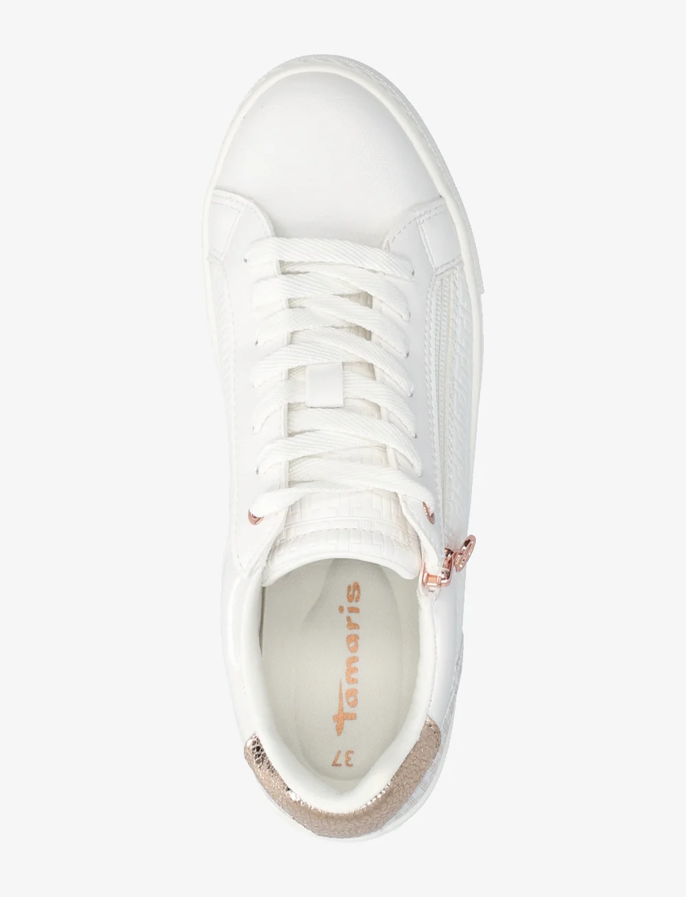 Tamaris - Women Lace-up - confirmation - wht/rose gold - 3