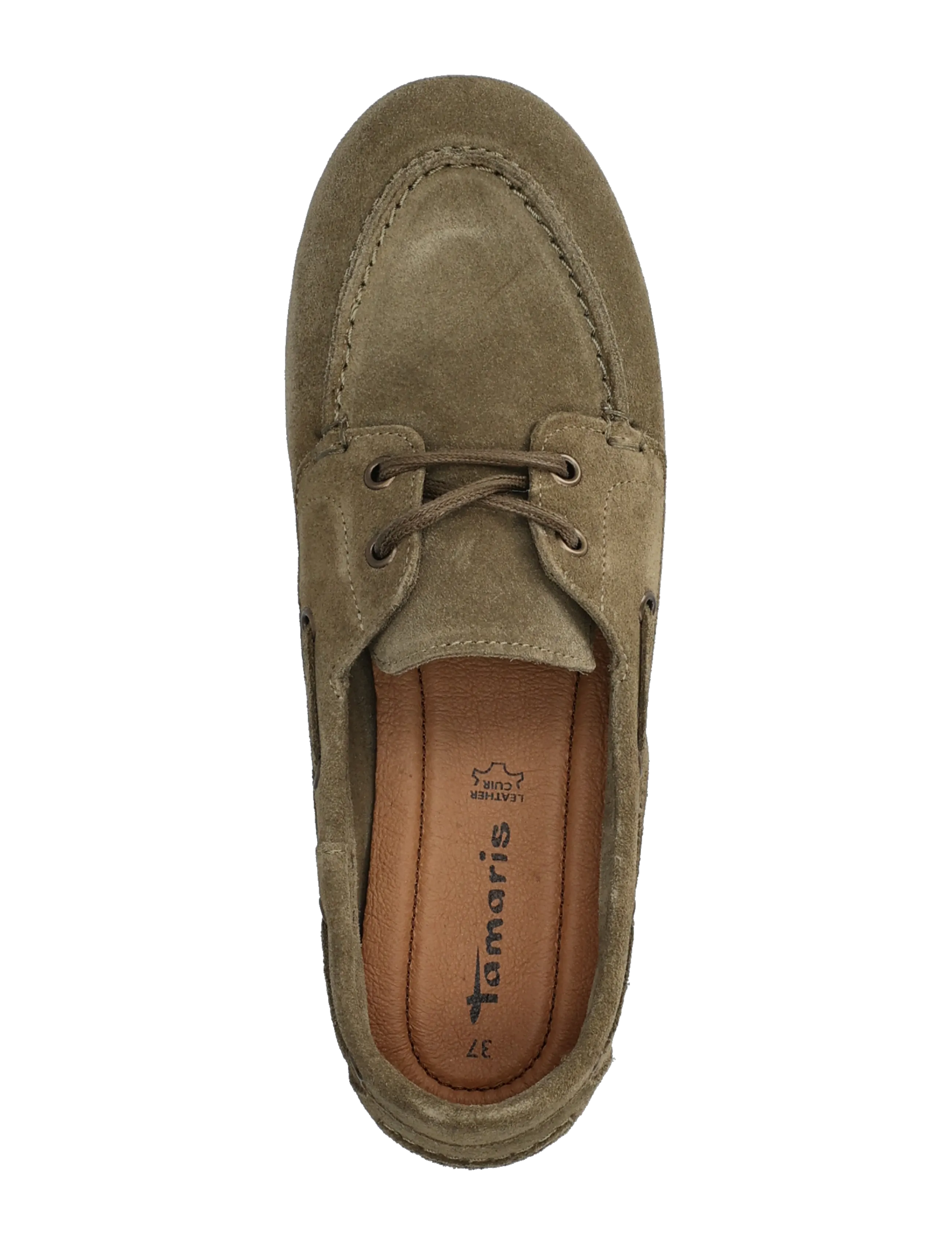 Tamaris - Women Lace-up - apavi bez aizdares - olive - 3