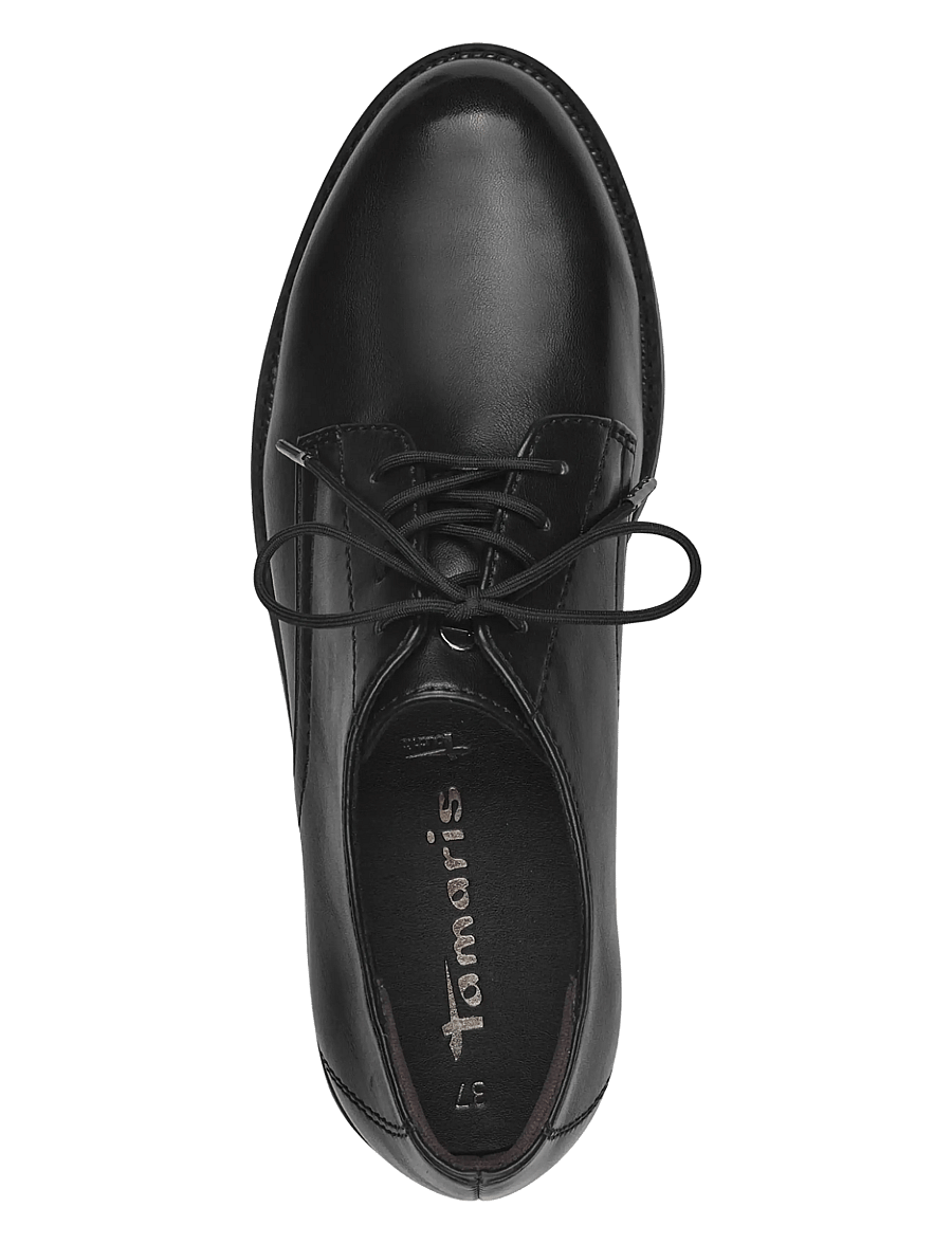 Tamaris - Women Lace-up - modetrends - black matt - 4