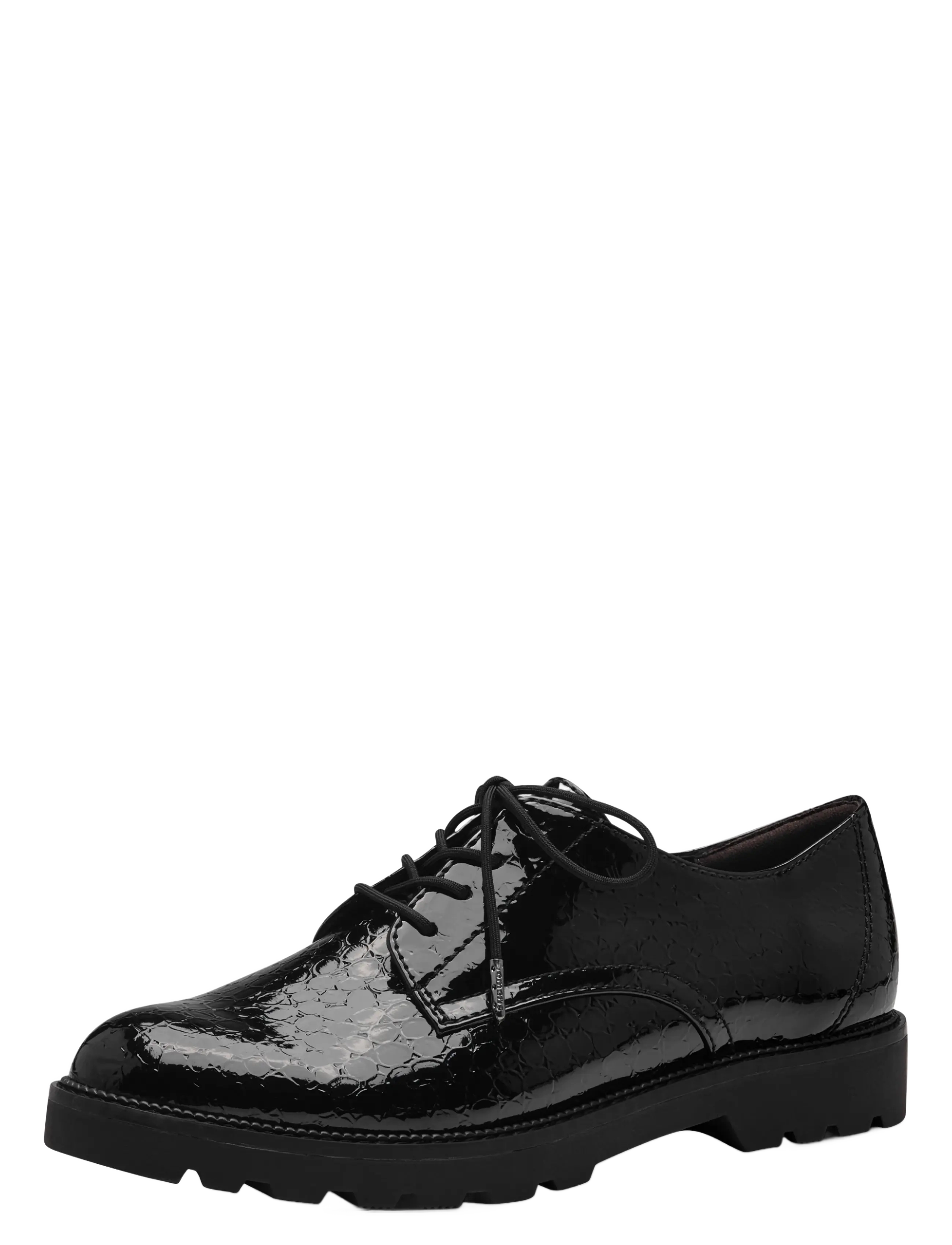 Tamaris Women Lace-Up, 38, Black, Sko > Laced Sko, Dame