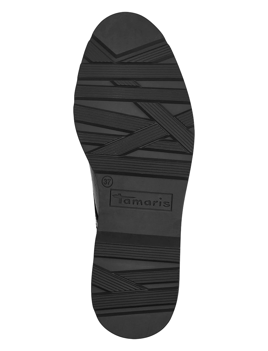 Tamaris - Women Lace-up - modetrends - black patent structure - 3