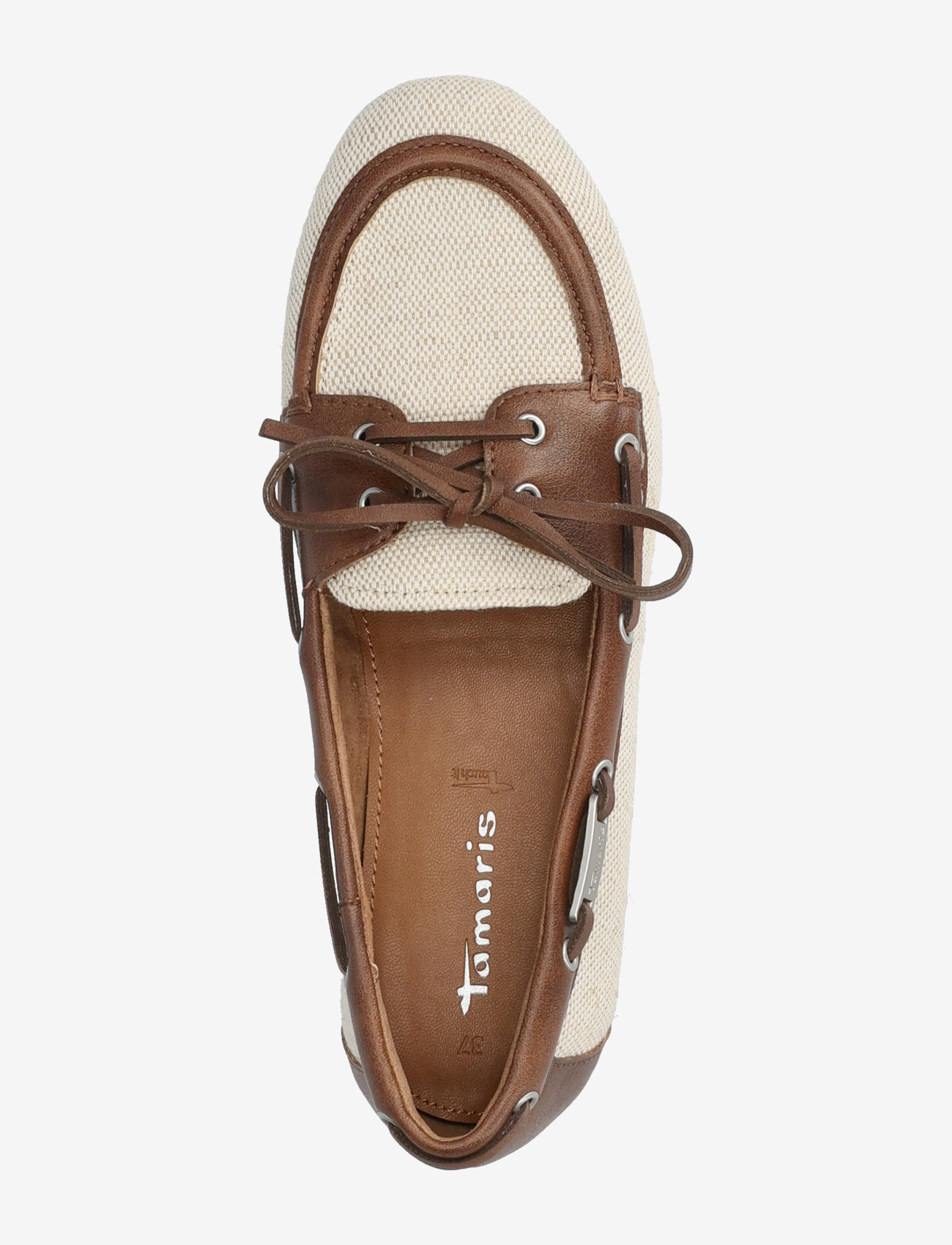 Tamaris - Women Lace-up - boat shoes - beige struct. - 3