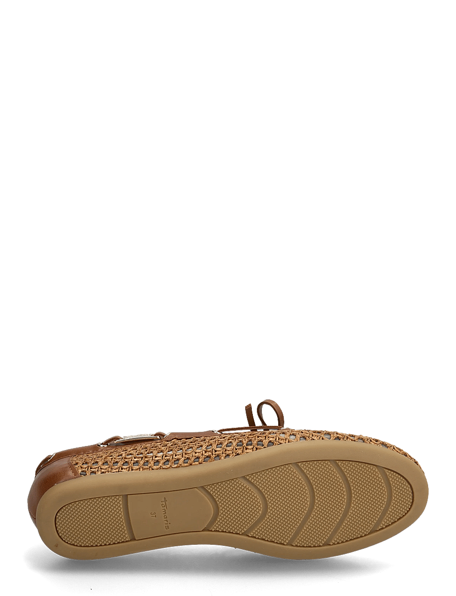 Tamaris - Women Lace-up - boat shoes - cognac struct. - 5
