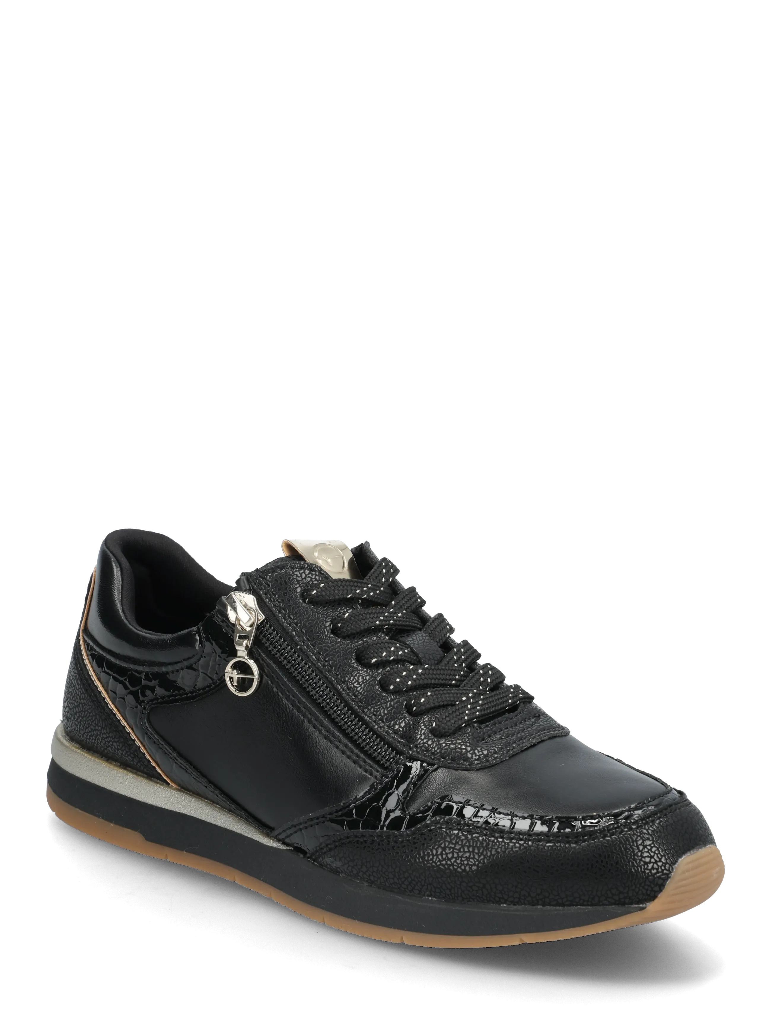 Tamaris Women Lace-up - Skandinaviskt mode - BLACK COMB / black
