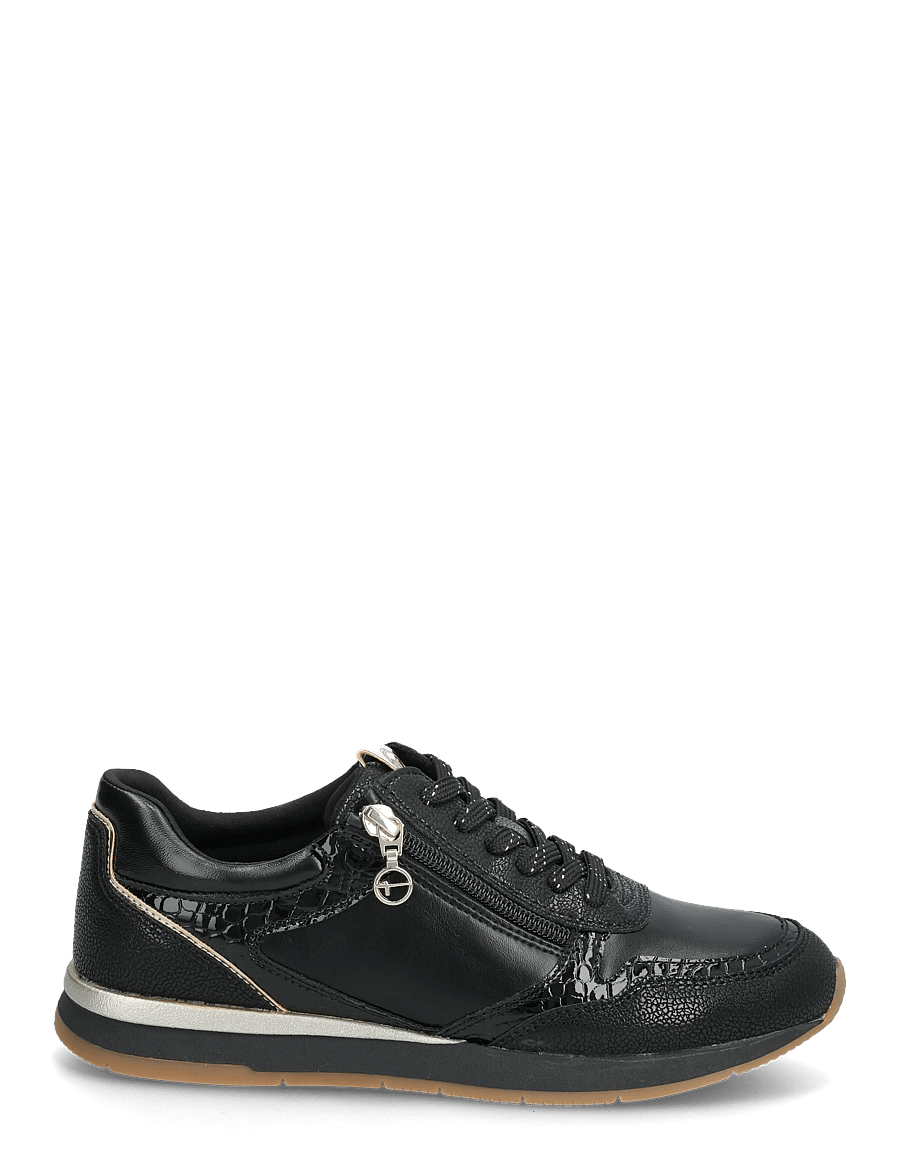 Tamaris - Women Lace-up - lave sneakers - black comb - 1