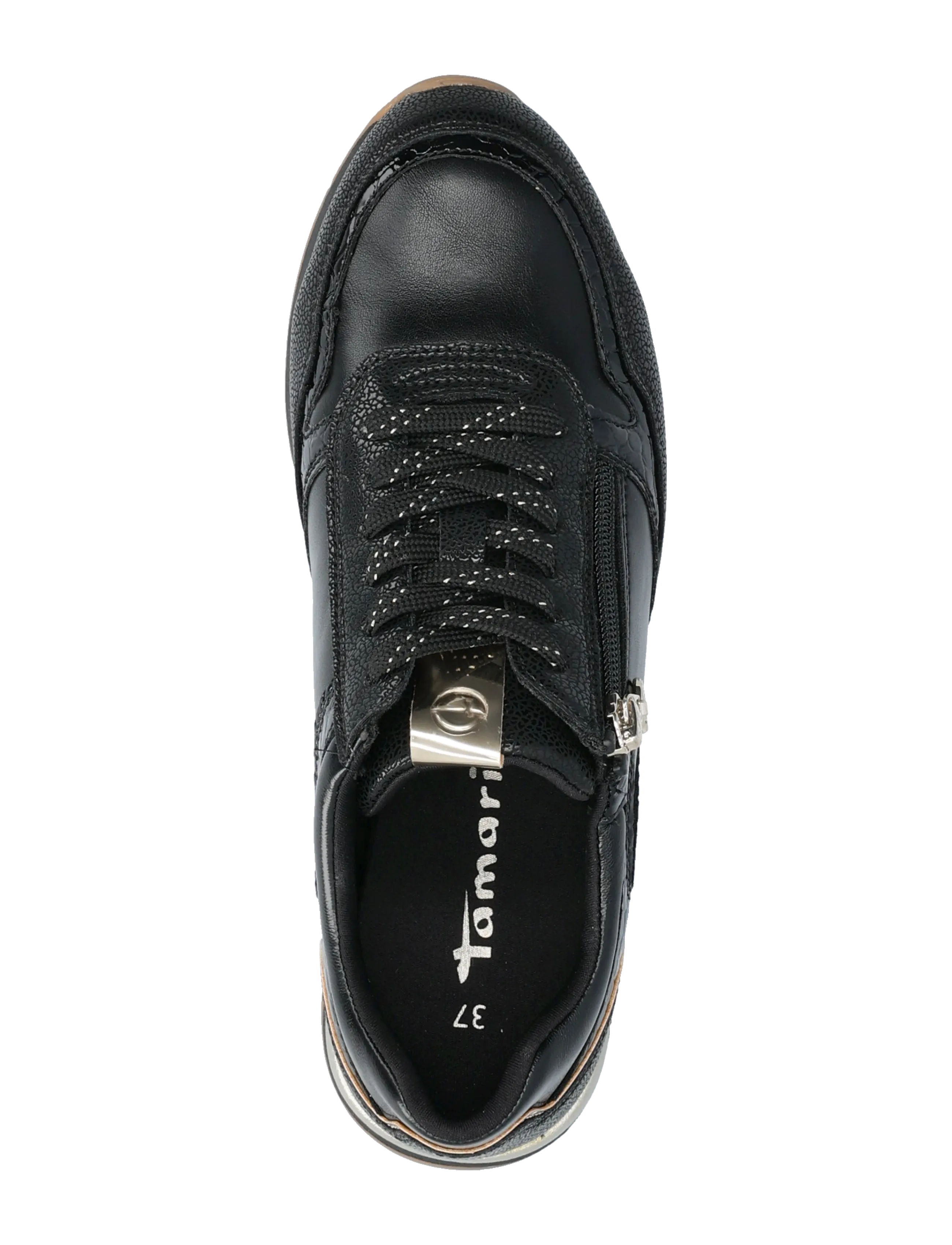 Tamaris - Women Lace-up - låga sneakers - black comb - 3