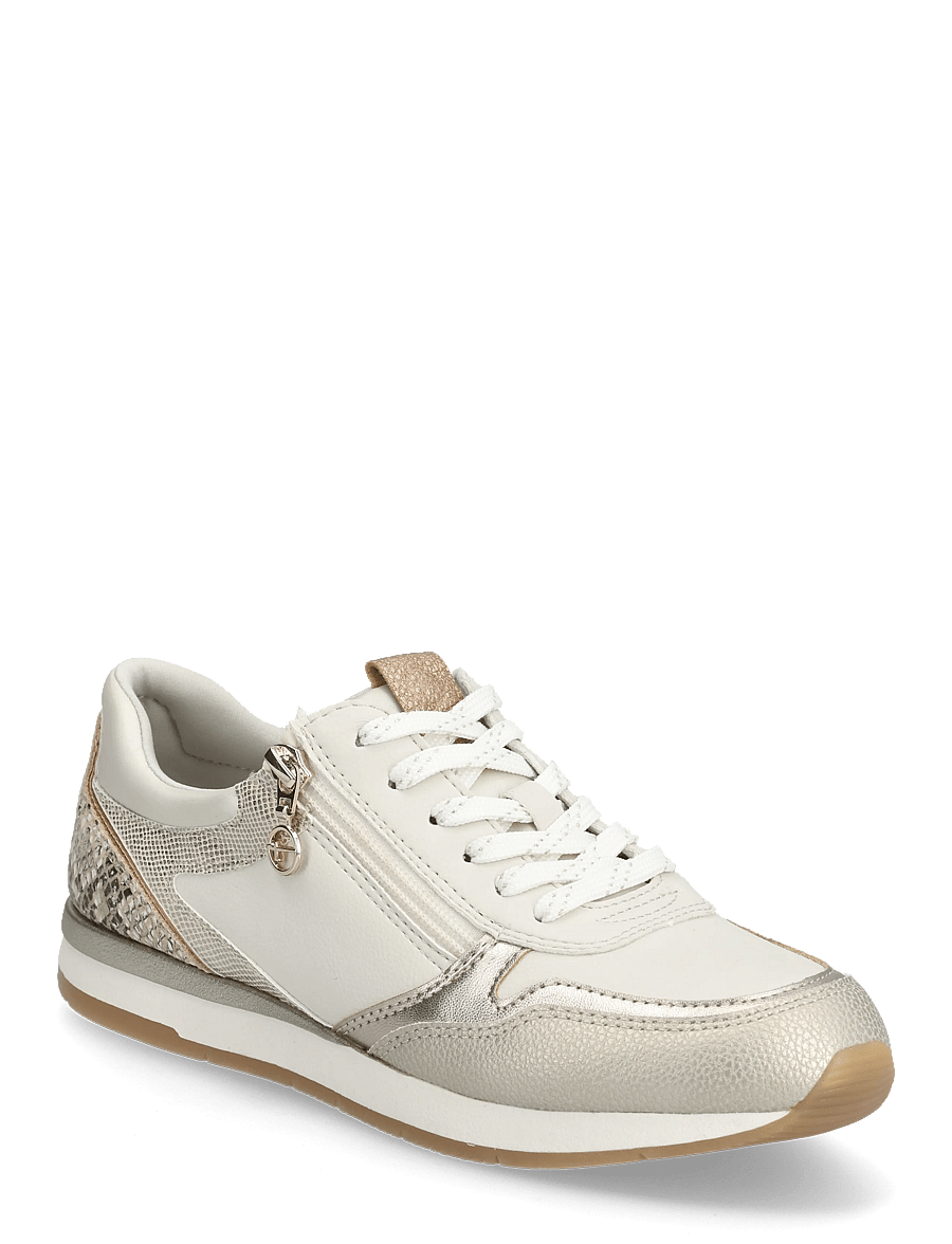 Tamaris - Women Lace-up - niedrige sneaker - ivory struct. - 0