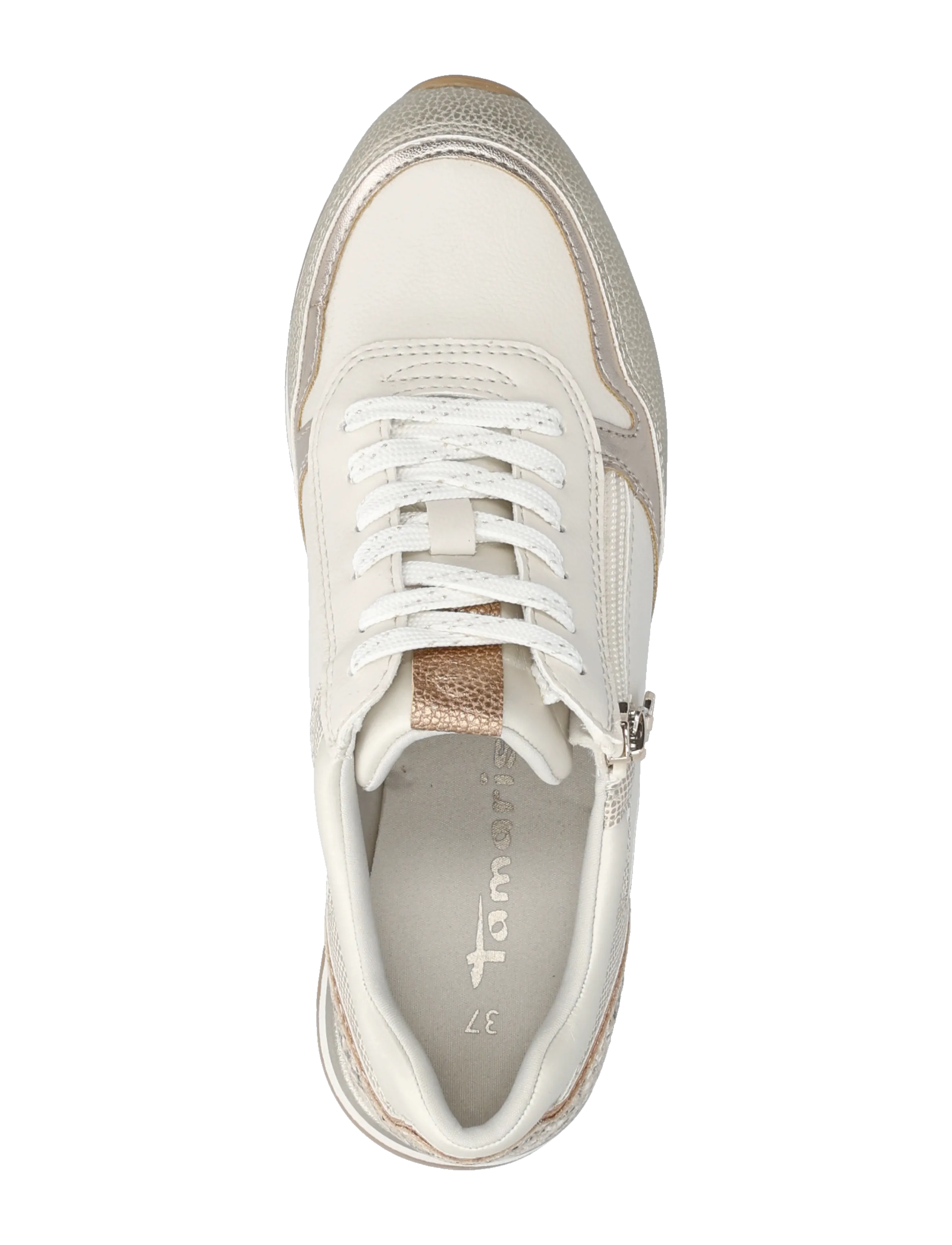 Tamaris - Women Lace-up - låga sneakers - ivory struct. - 3