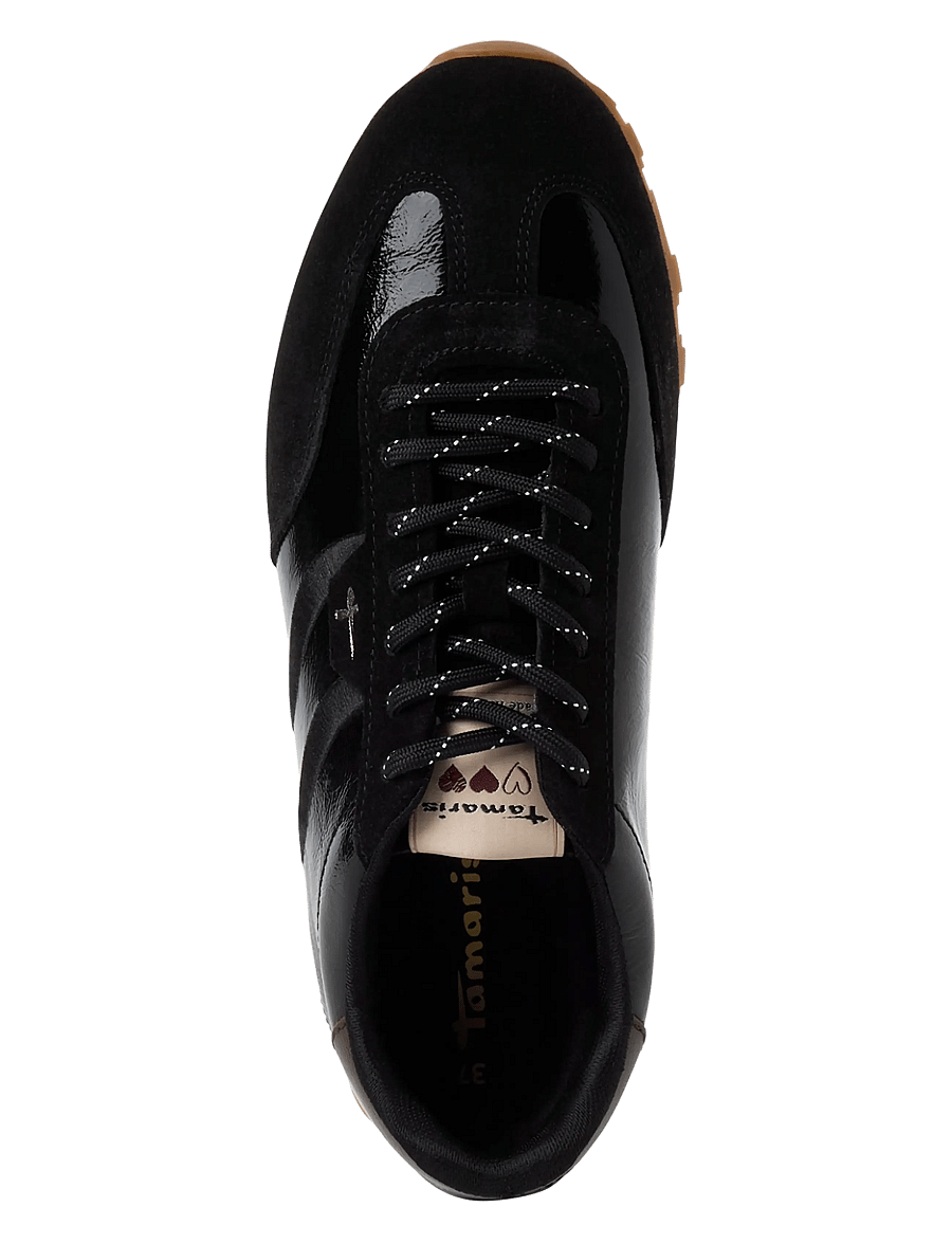 Tamaris - Women Lace-up - black patent - 4