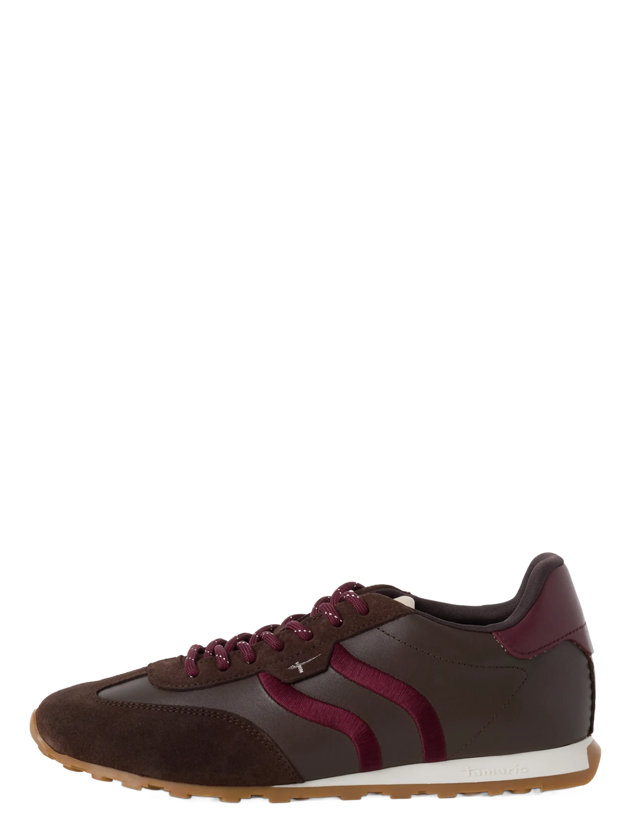 Tamaris - Women Lace-up - matalavartiset tennarit - mocca comb - 1