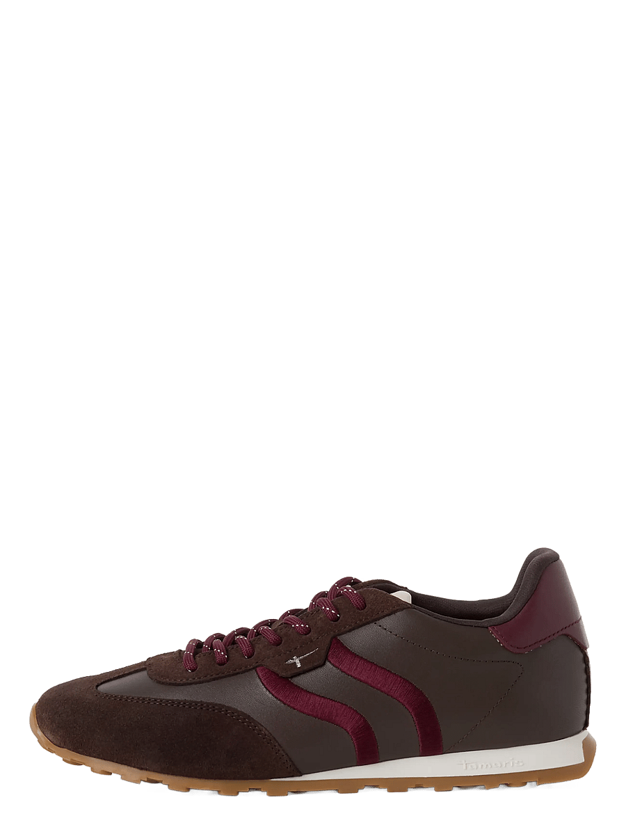 Tamaris - Women Lace-up - matalavartiset tennarit - mocca comb - 1