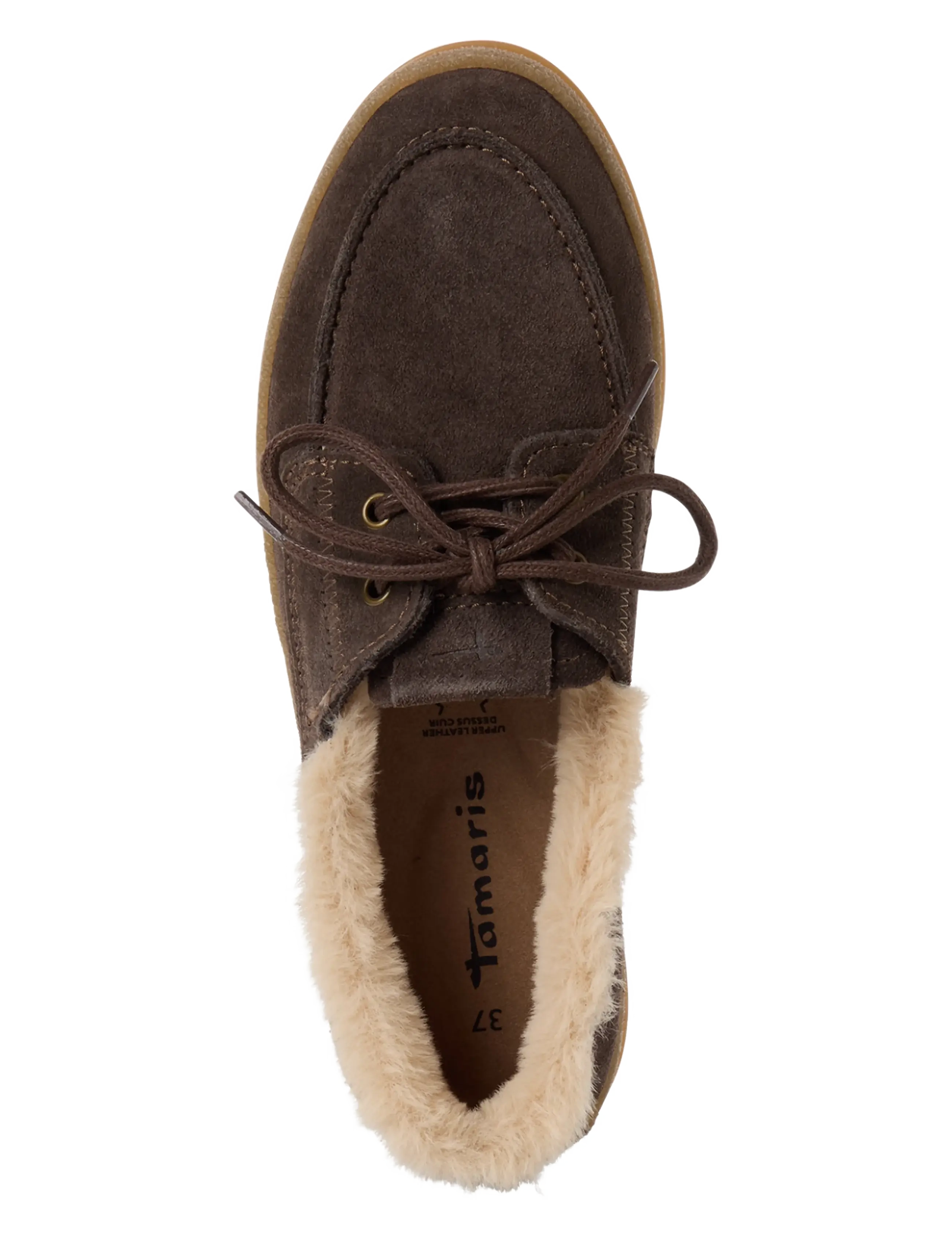 Tamaris - Women Lace-up - sejlersko - mocca - 4