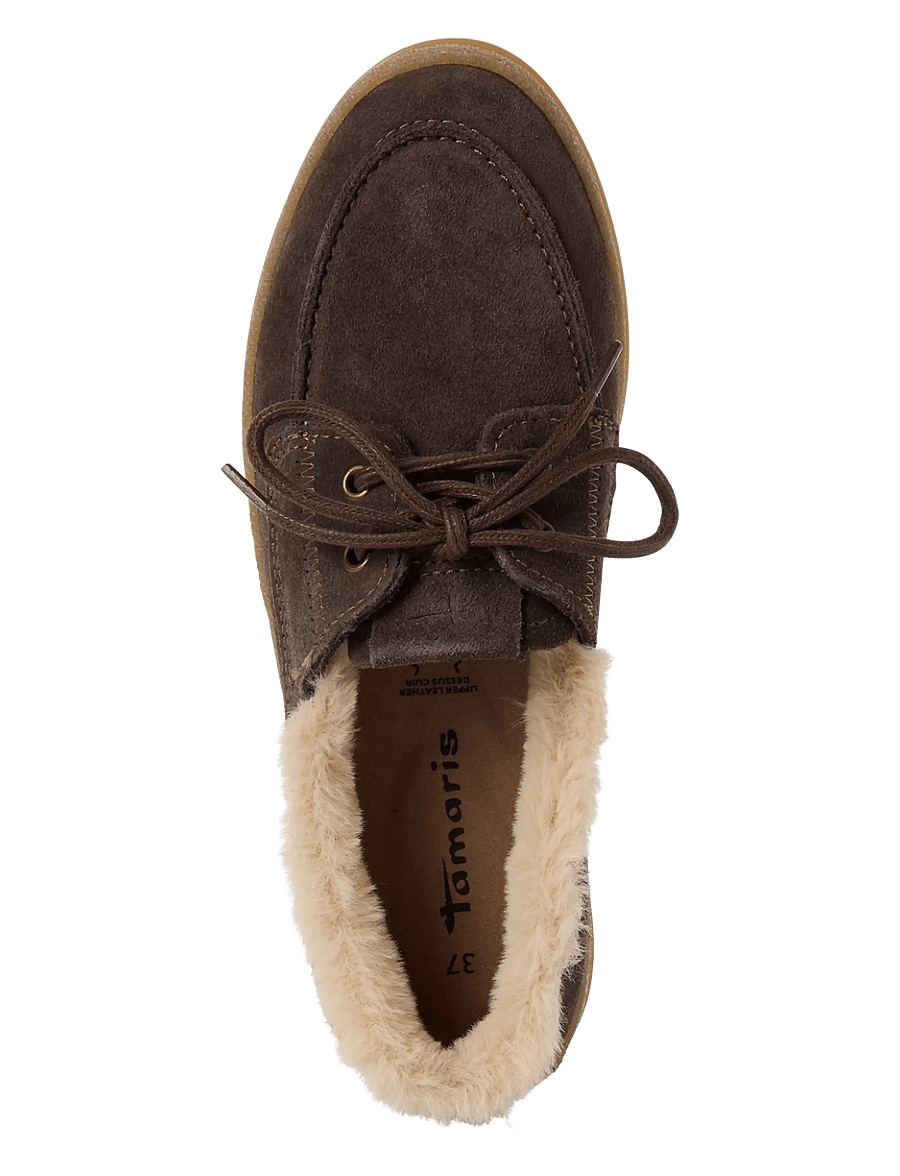 Tamaris - Women Lace-up - sejlersko - mocca - 4