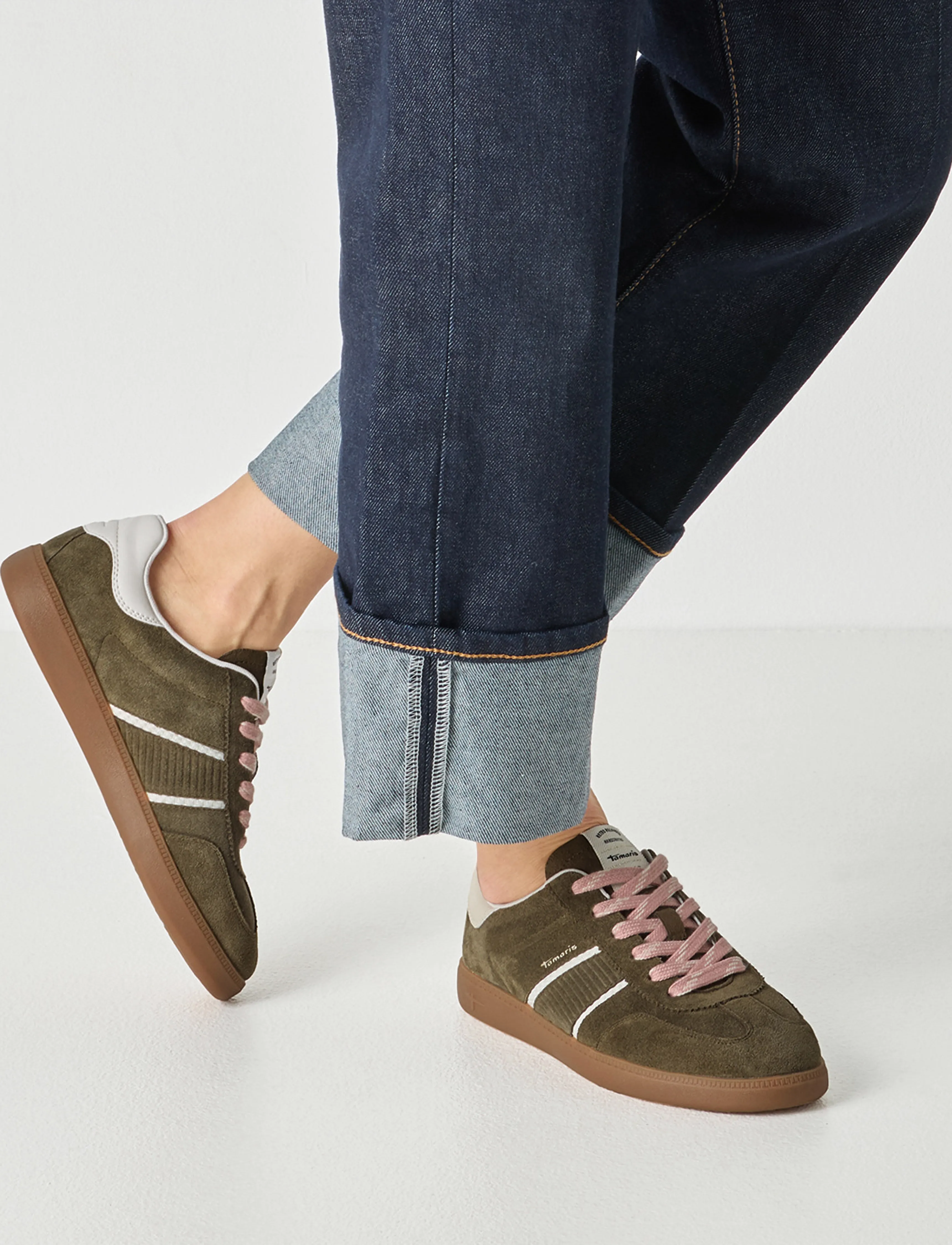 Tamaris - Women Lace-up - kristības - olive - 5