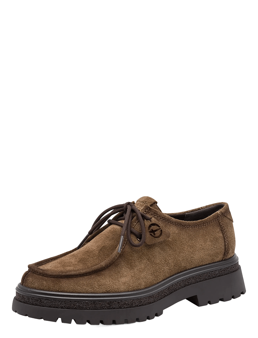 Tamaris - Women Lace-up - mode trends - camel - 0