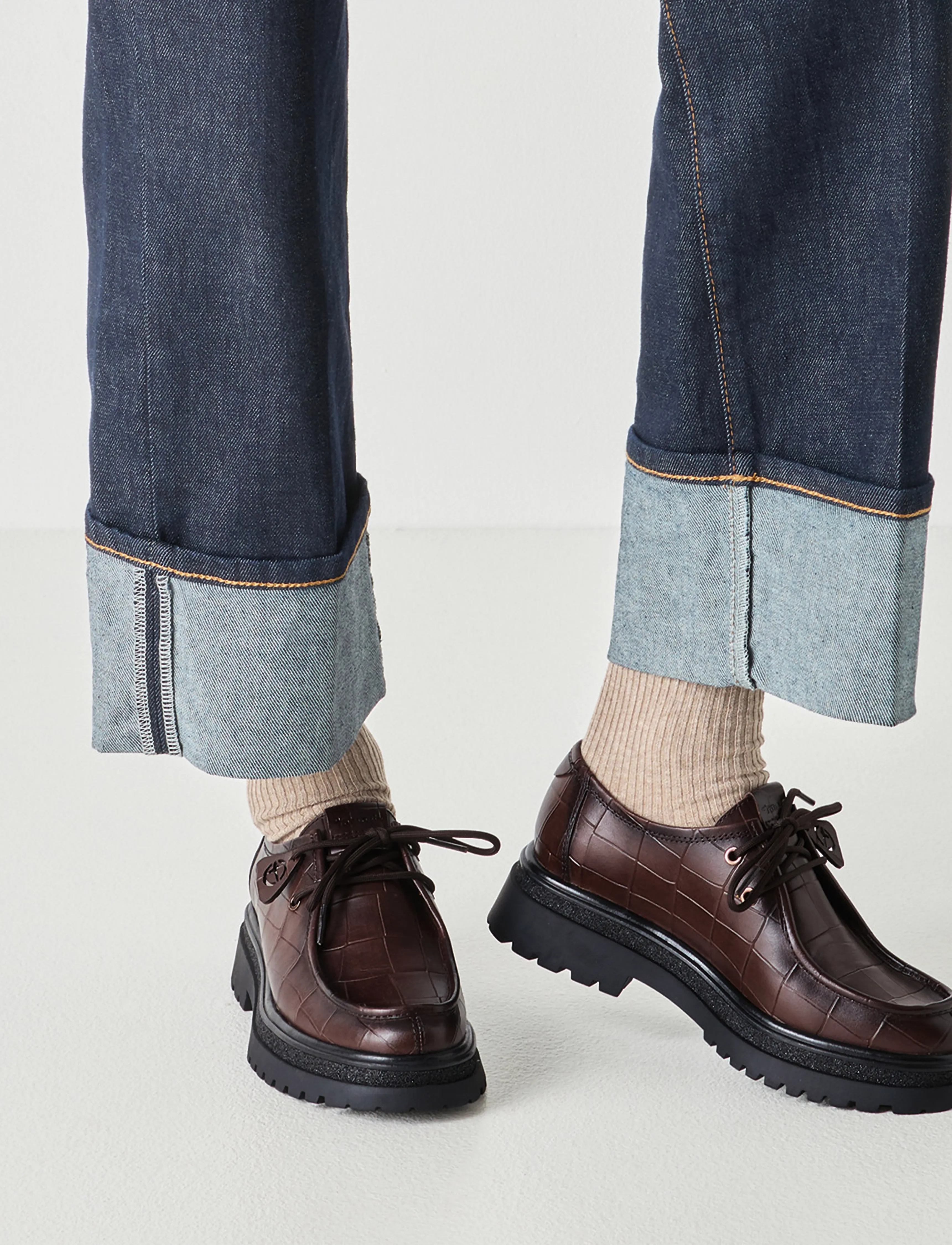 Tamaris - Women Lace-up - mode trends - mocca croco - 5
