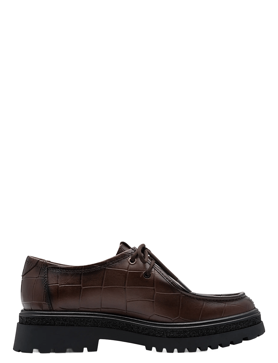 Tamaris - Women Lace-up - mode trends - mocca croco - 2