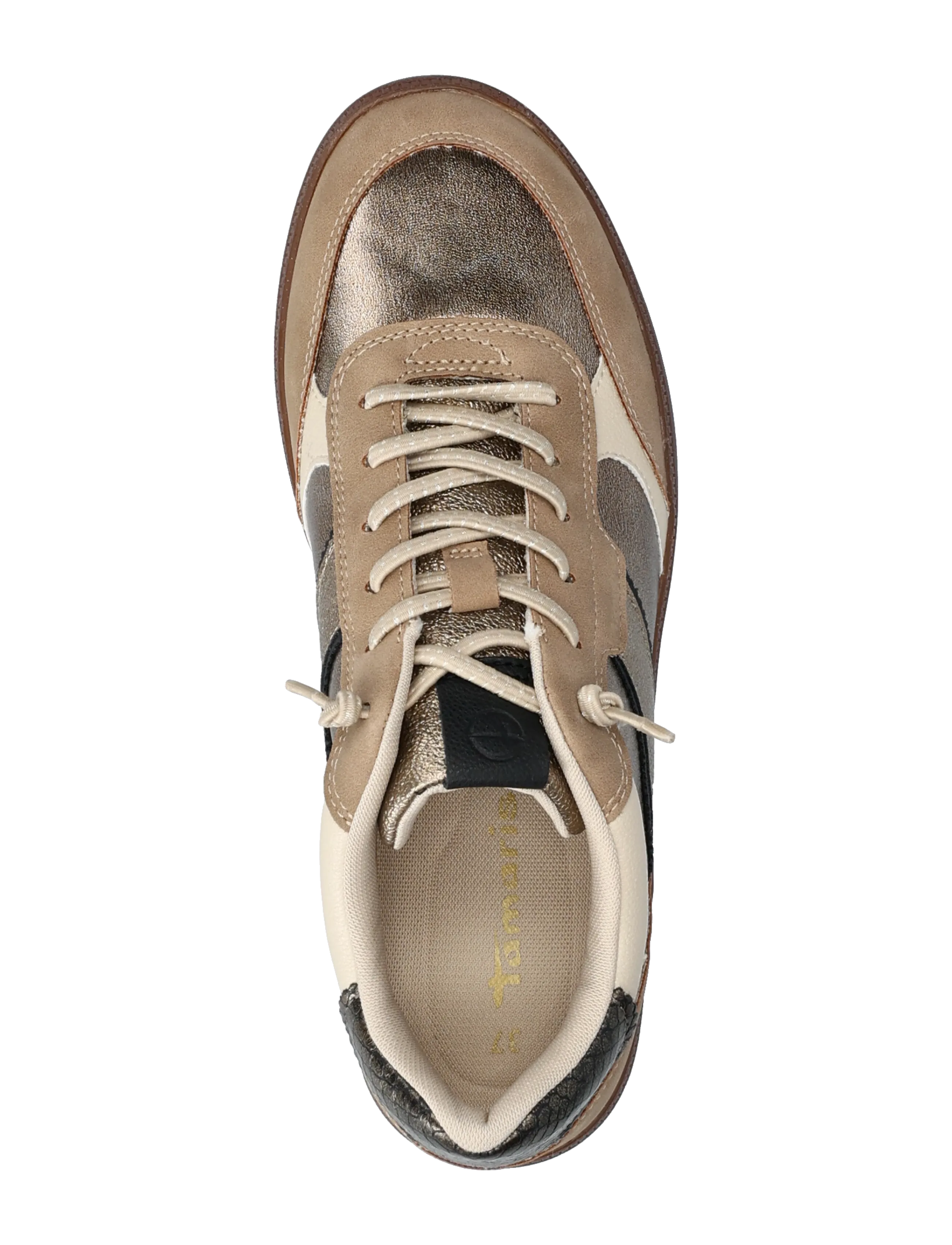 Tamaris - Women Lace-up - gold comb - 3