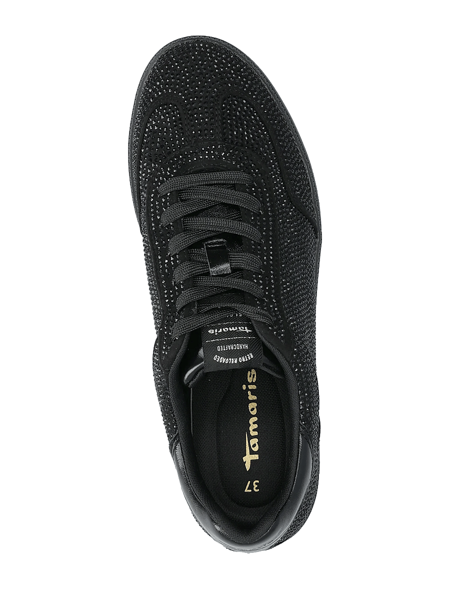 Tamaris - Women Lace-up - ikdienas apavi ar pazeminātu augšdaļu - black glam - 3