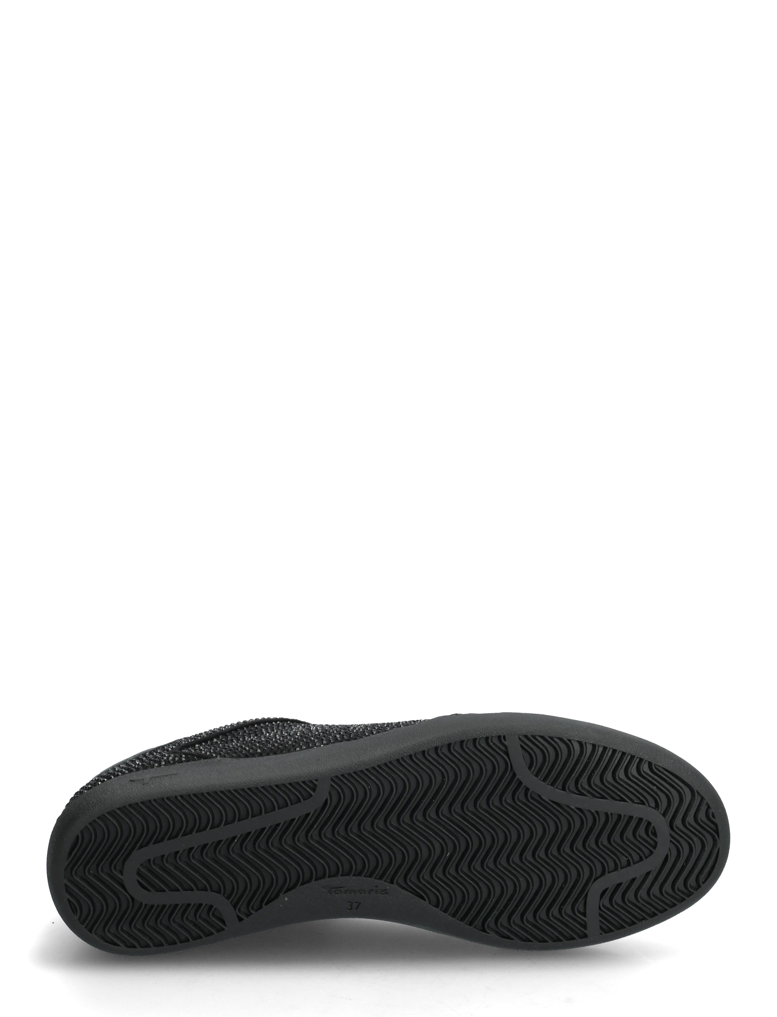 Tamaris - Women Lace-up - laisvalaikio batai žemu aulu - black glam - 4