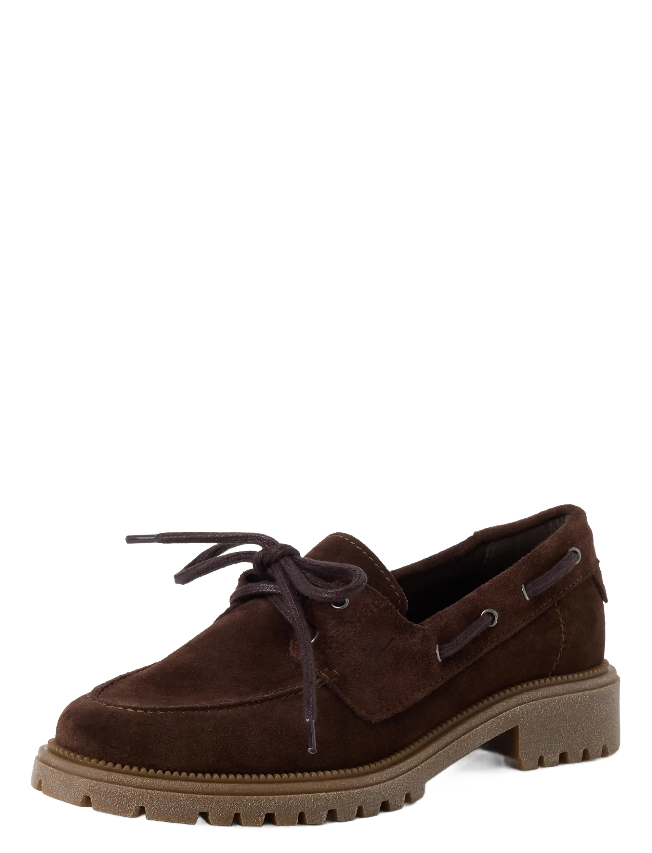 Tamaris Women Lace-up - Seglarskor - MOCCA / brown