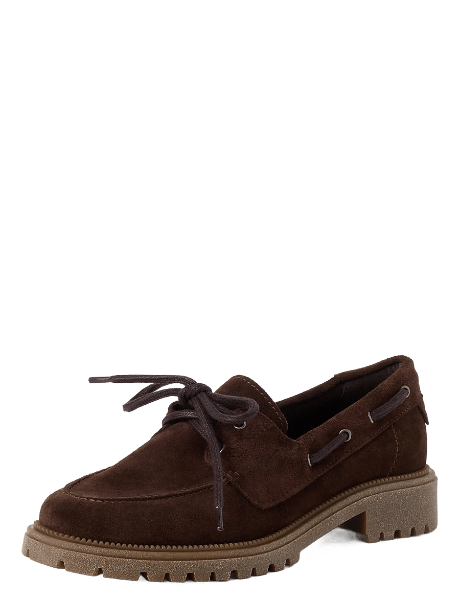 Tamaris - Women Lace-up - seglarskor - mocca - 0