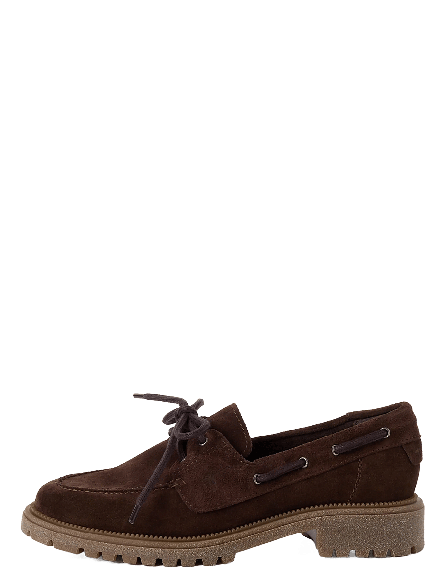 Tamaris - Women Lace-up - seglarskor - mocca - 1