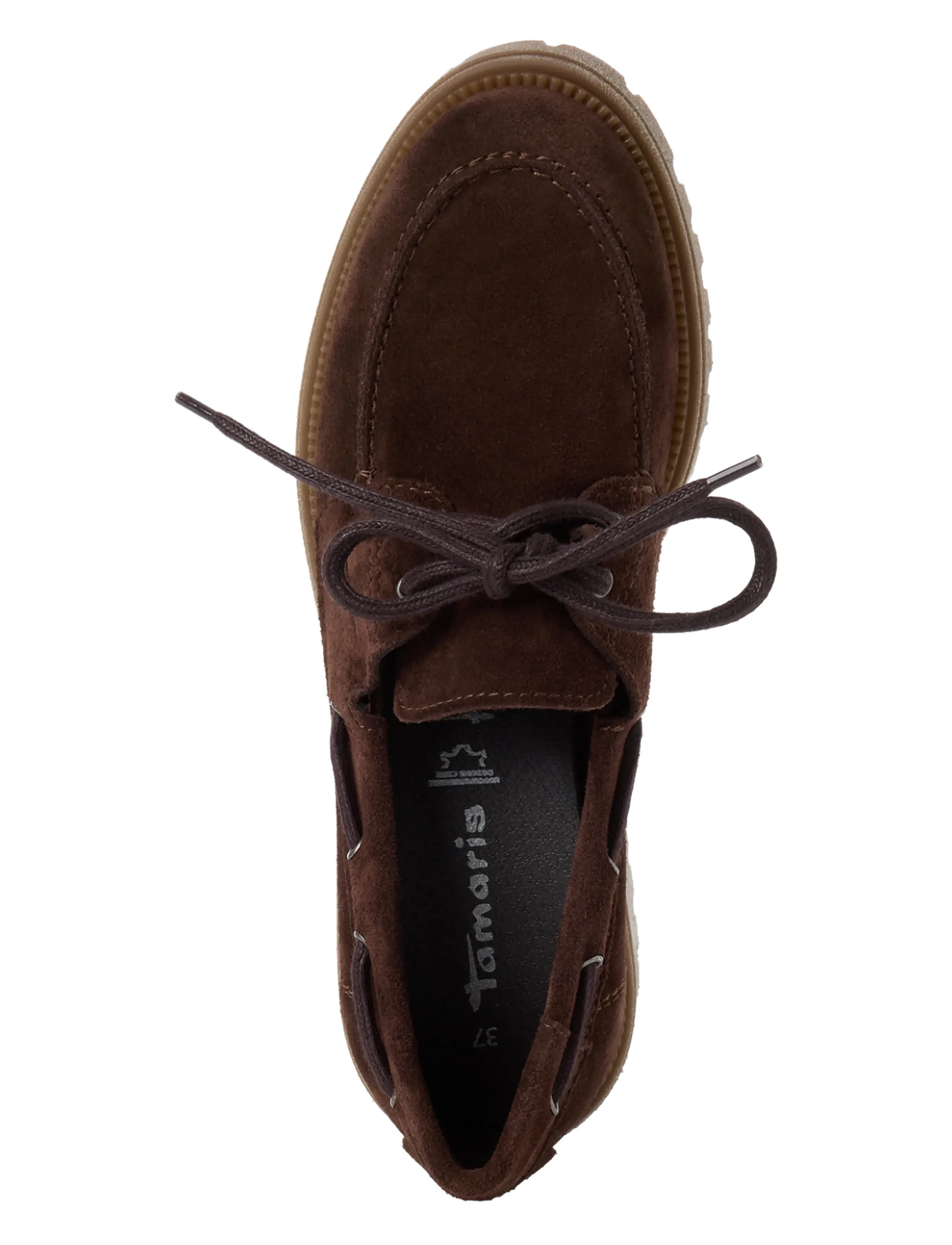 Tamaris - Women Lace-up - seglarskor - mocca - 4