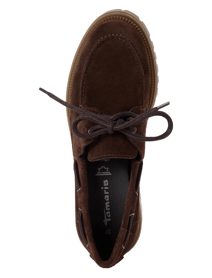 Tamaris - Women Lace-up - seglarskor - mocca - 4