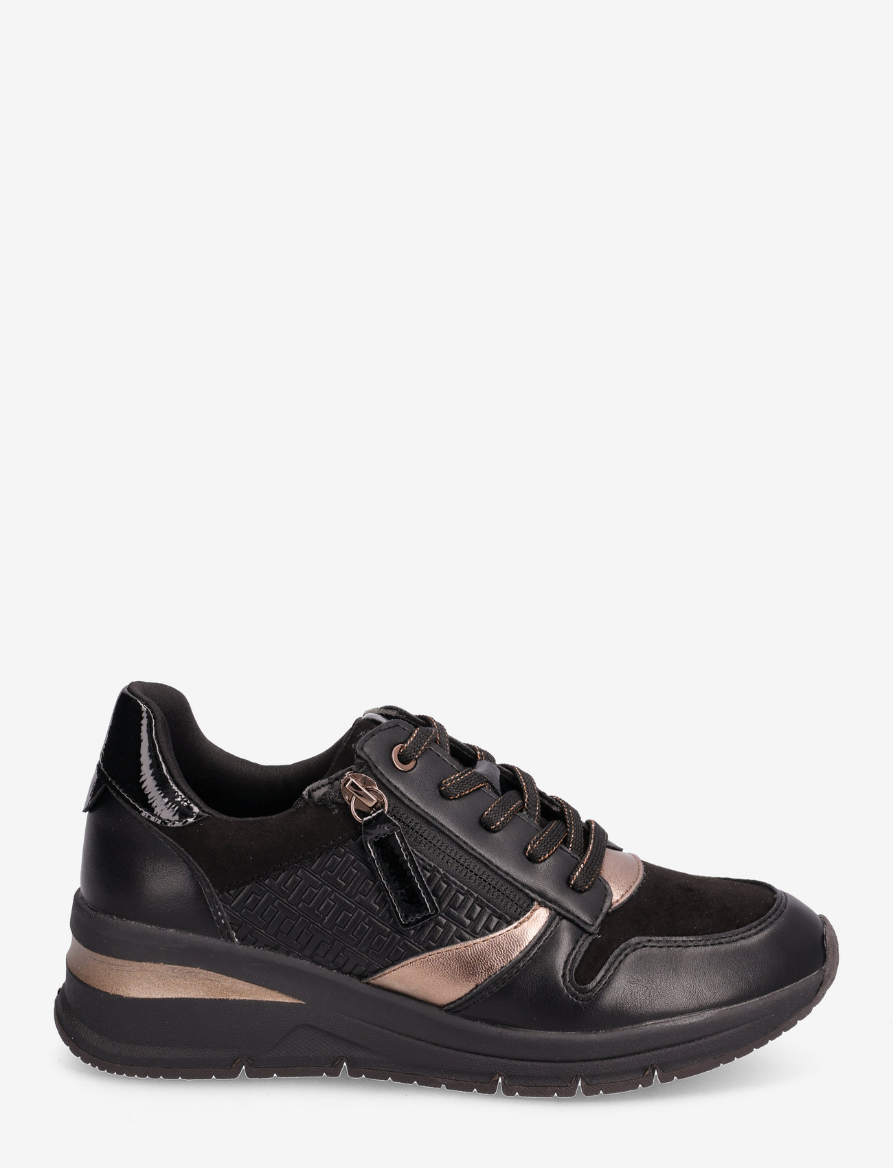 Tamaris - Women Lace-up - niedrige sneakers - black/copper - 1