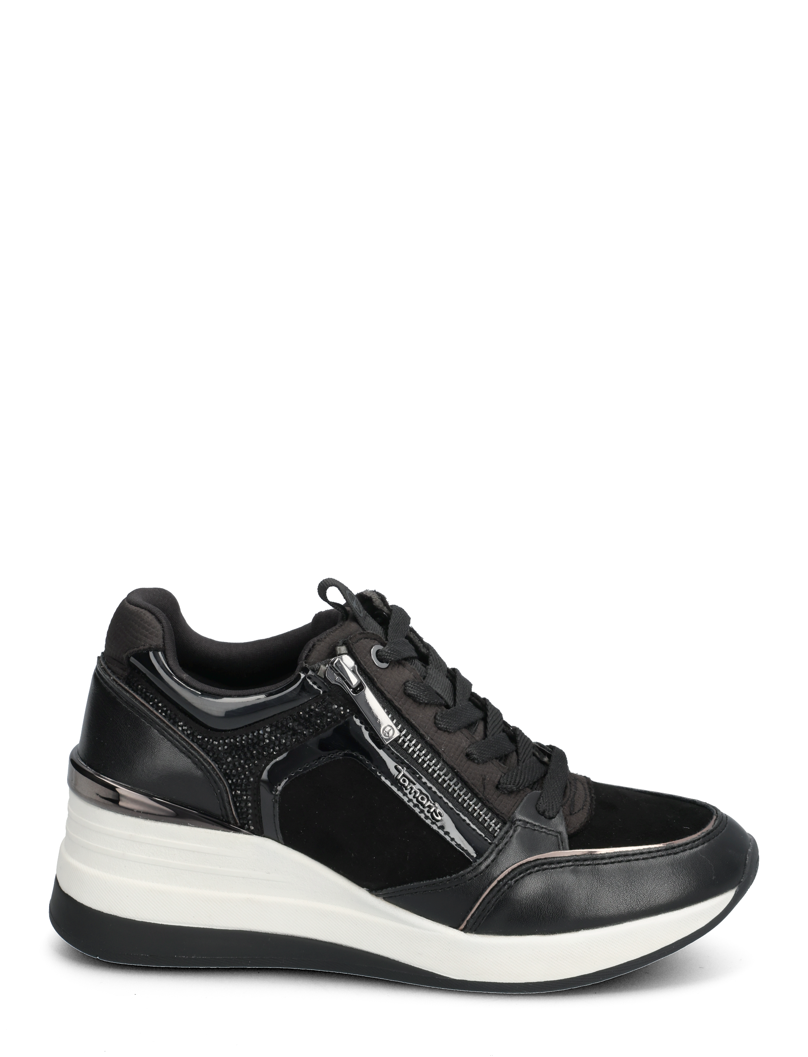 Tamaris - Women Lace-up - lave sneakers - black - 1