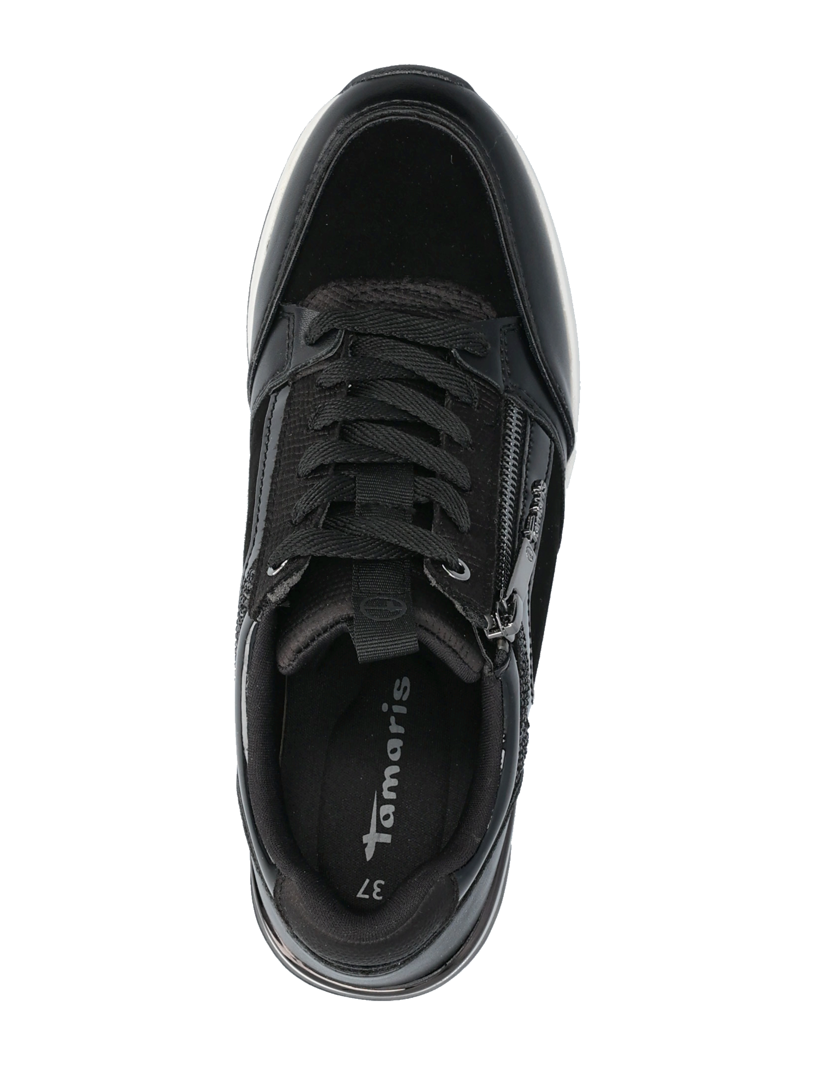 Tamaris - Women Lace-up - lave sneakers - black - 3