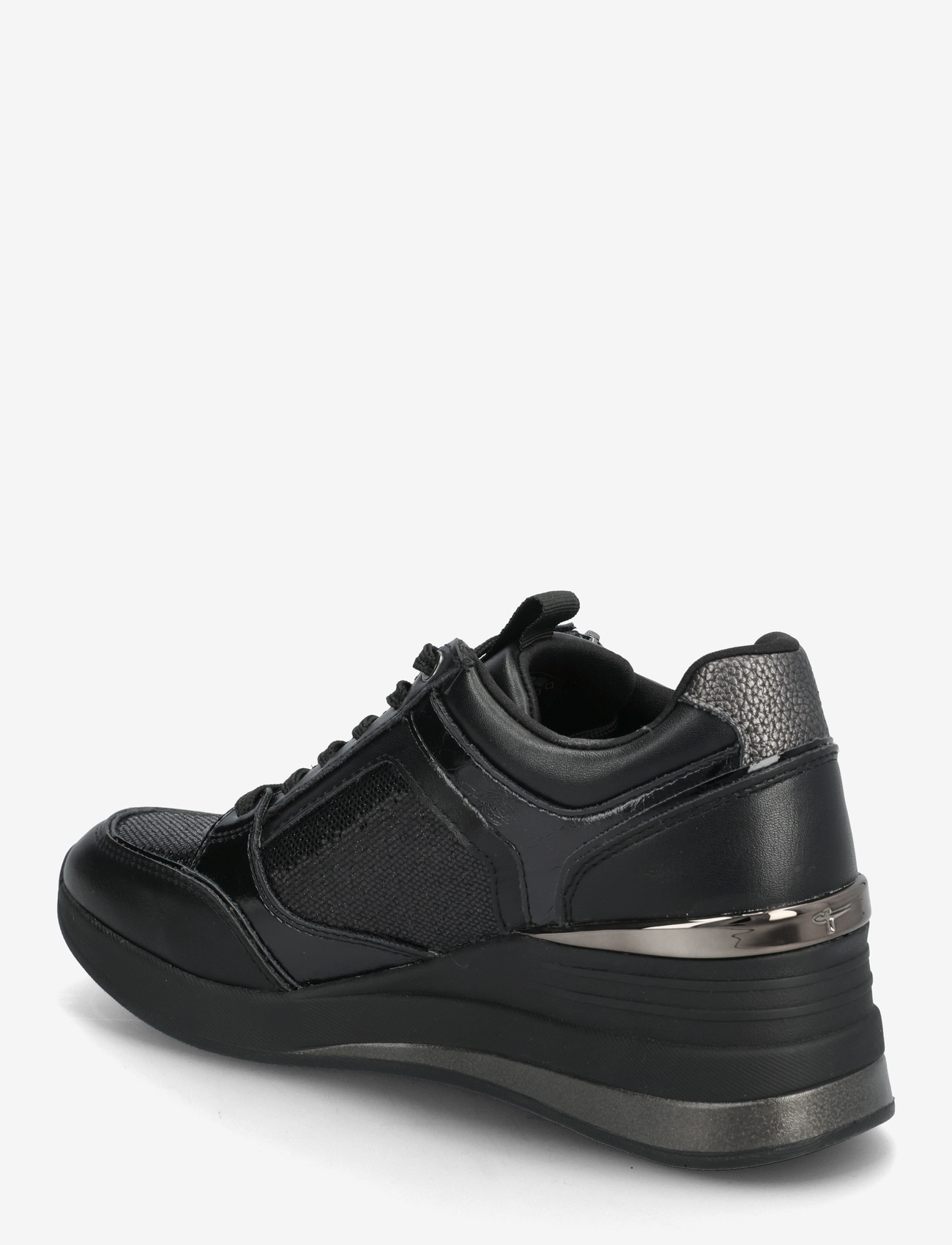 Tamaris - Women Lace-up - lave sneakers - black comb - 2