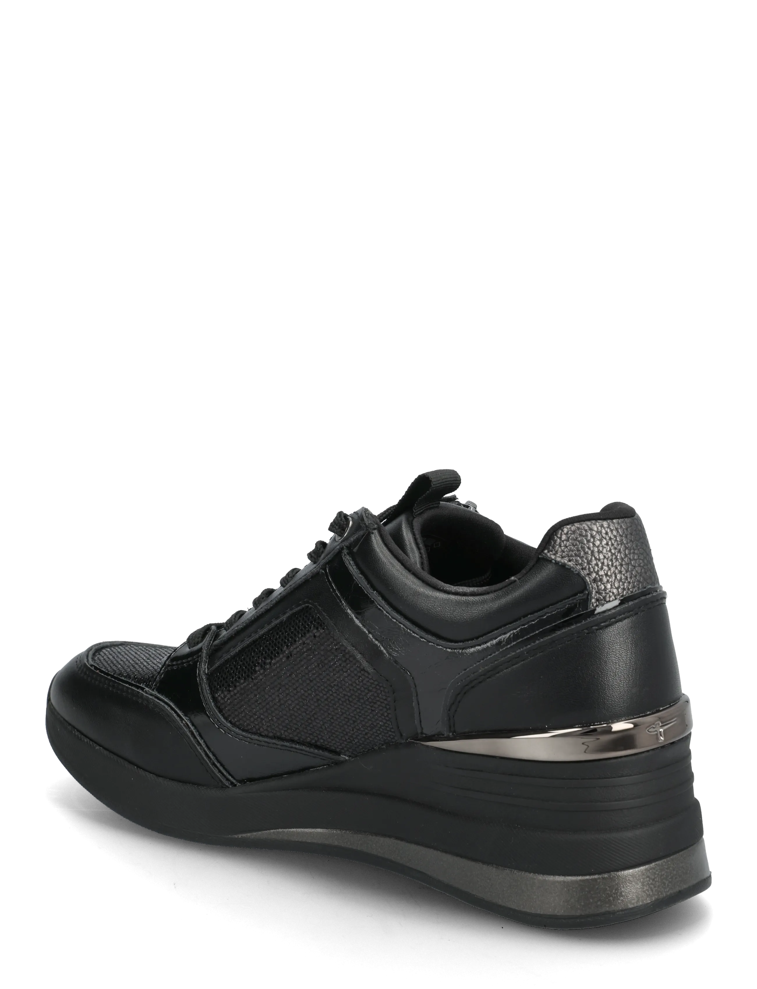 Tamaris - Women Lace-up - lave sneakers - black comb - 2