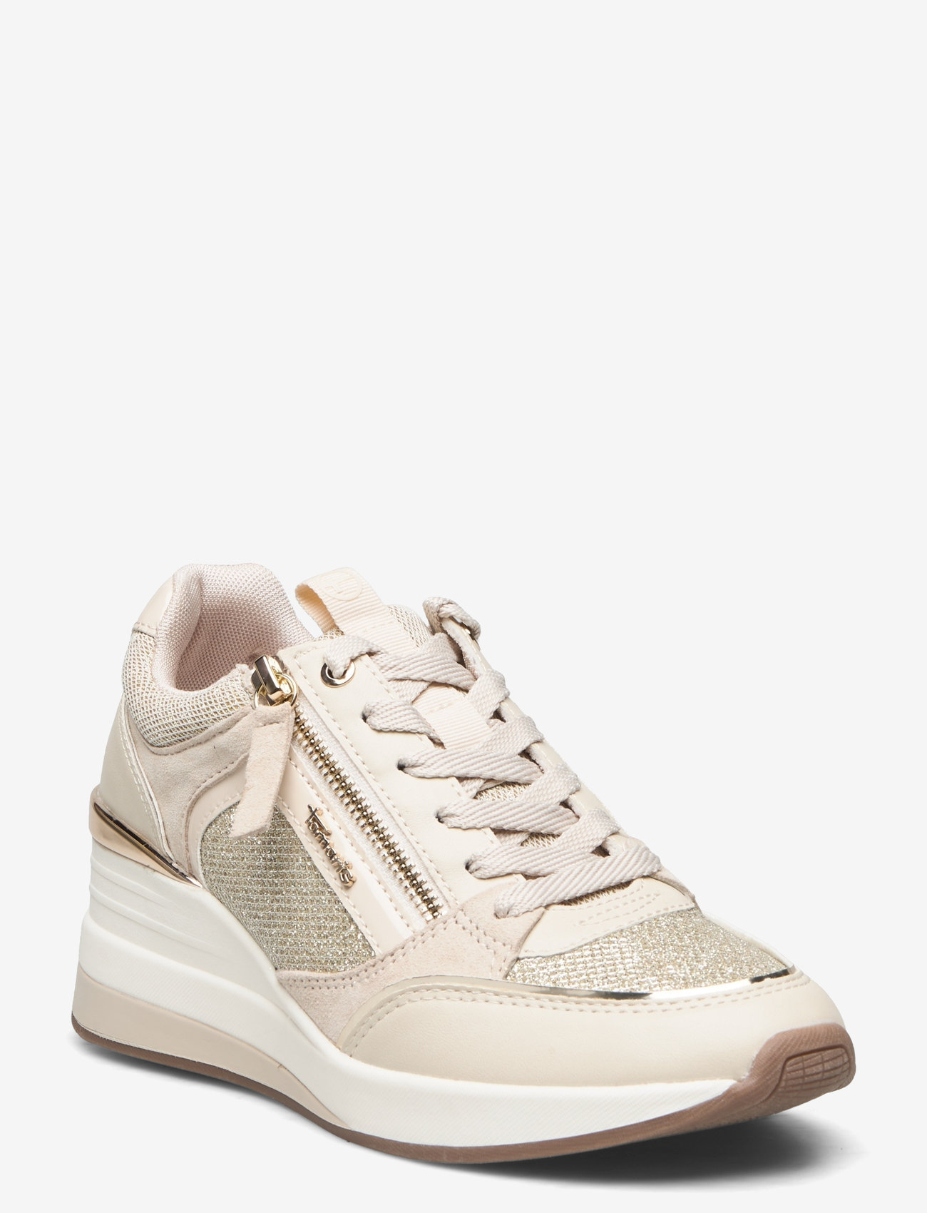 Tamaris - Women Lace-up - låga sneakers - cream comb - 0