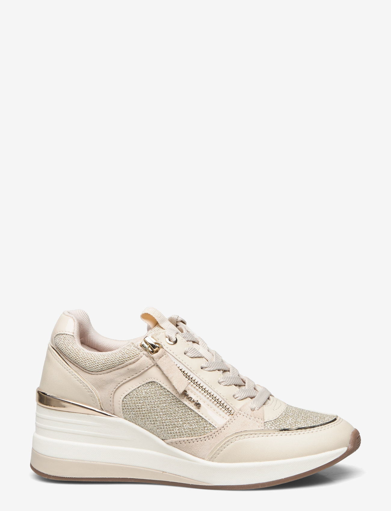 Tamaris - Women Lace-up - låga sneakers - cream comb - 1