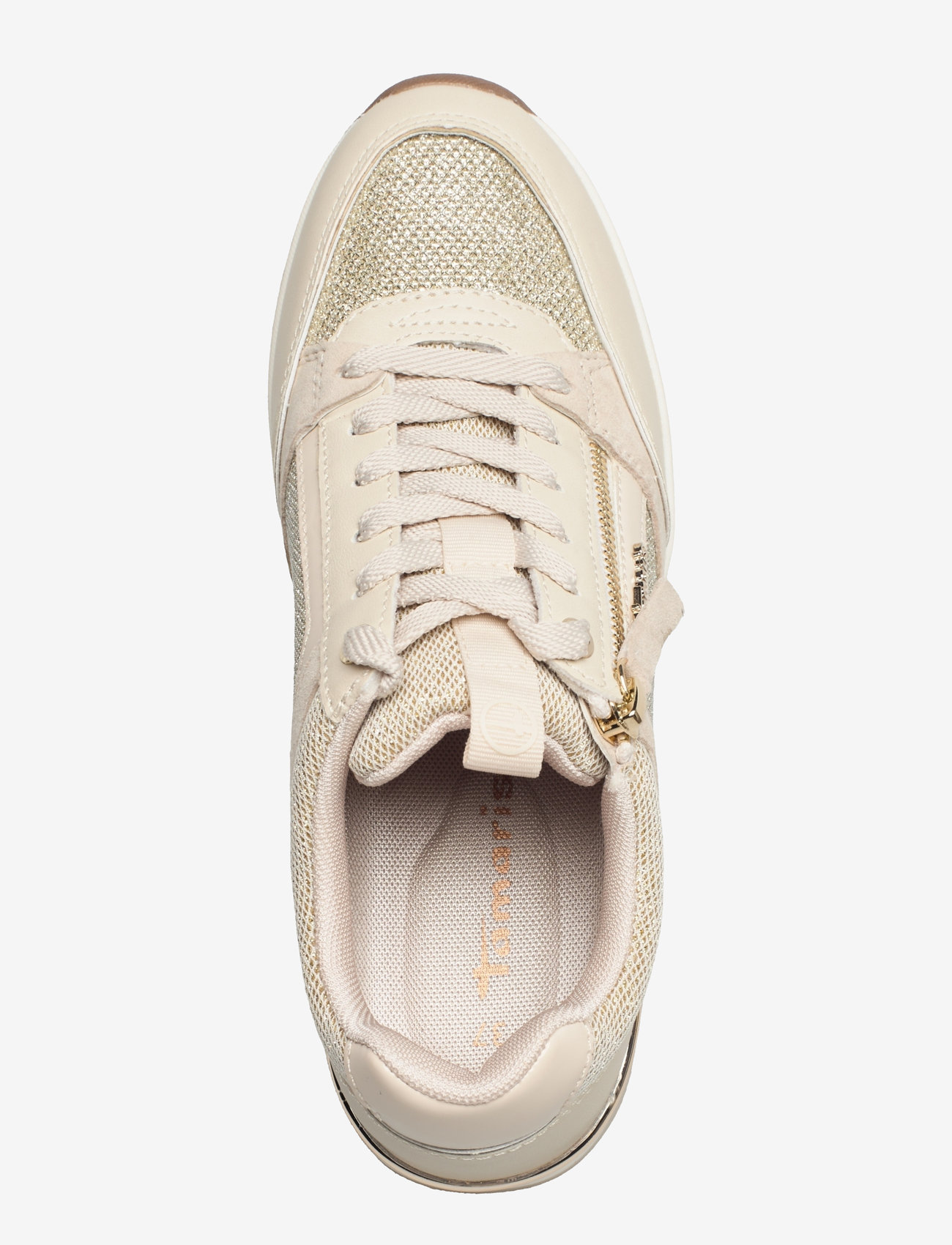 Tamaris - Women Lace-up - låga sneakers - cream comb - 3